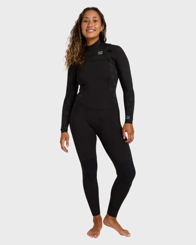 4/3mm Absolute Core Chest Zip Full Wetsuit - Black made by Billabong
