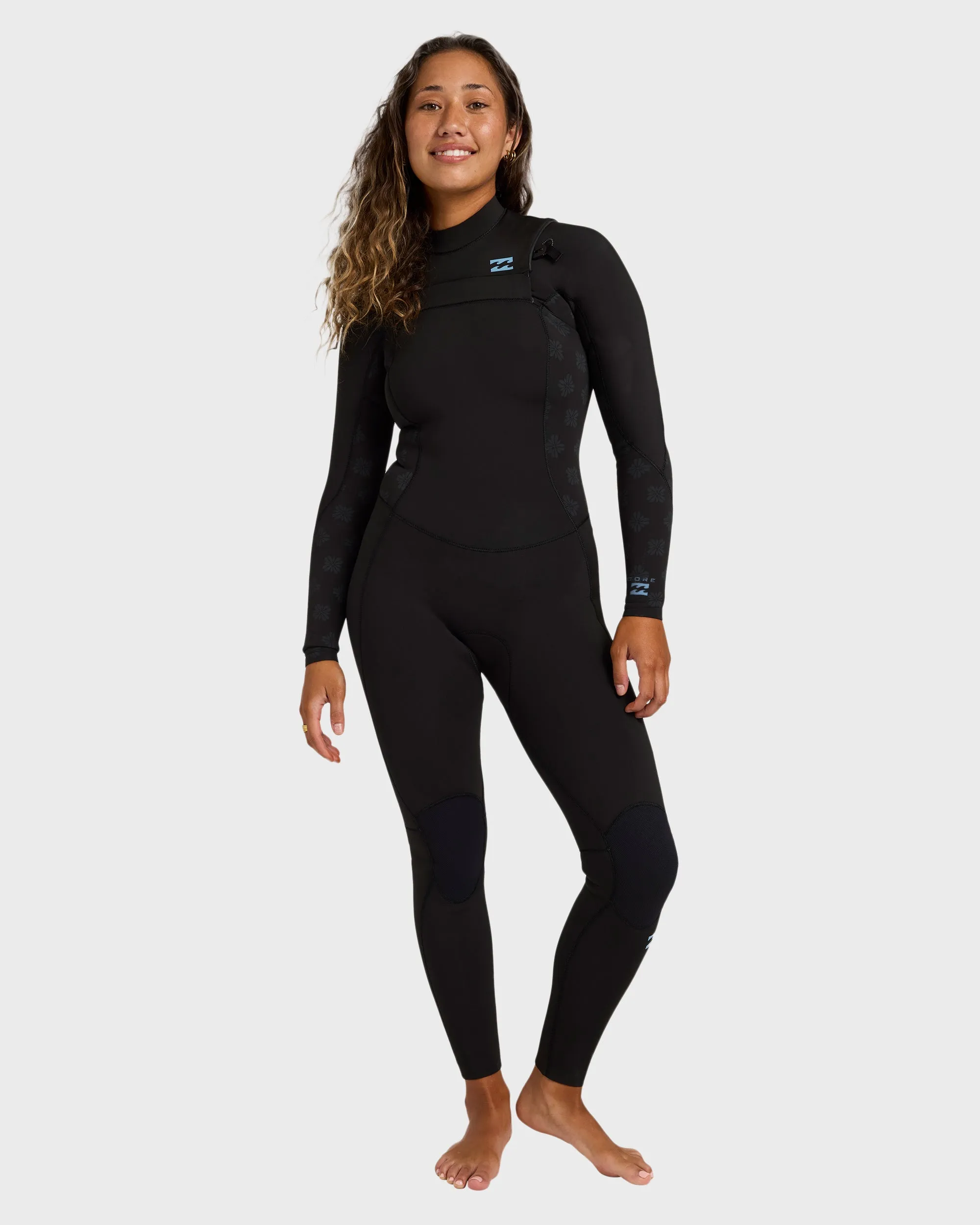 4/3mm Absolute Core Chest Zip Full Wetsuit - Black sold by Billabong