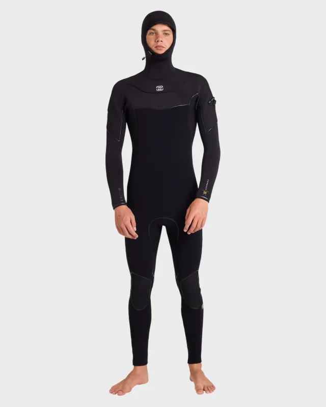 4/3mm Furnace Ultra Gullwing Hooded Full Wetsuit - Black made by Billabong