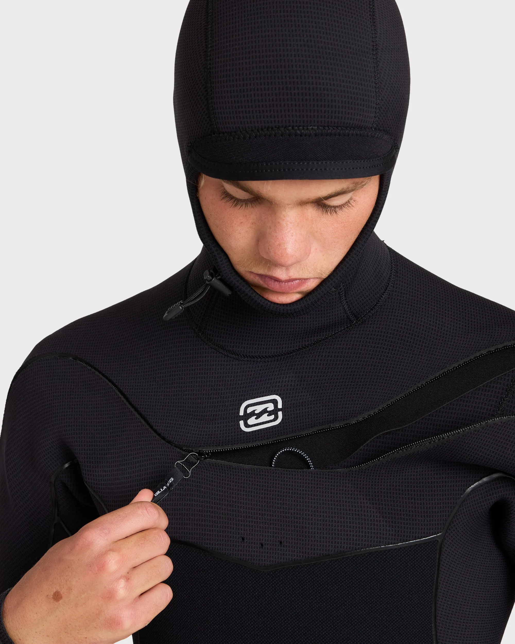 4/3mm Furnace Ultra Gullwing Hooded Full Wetsuit - Black sold by Billabong product image thumbnail 3