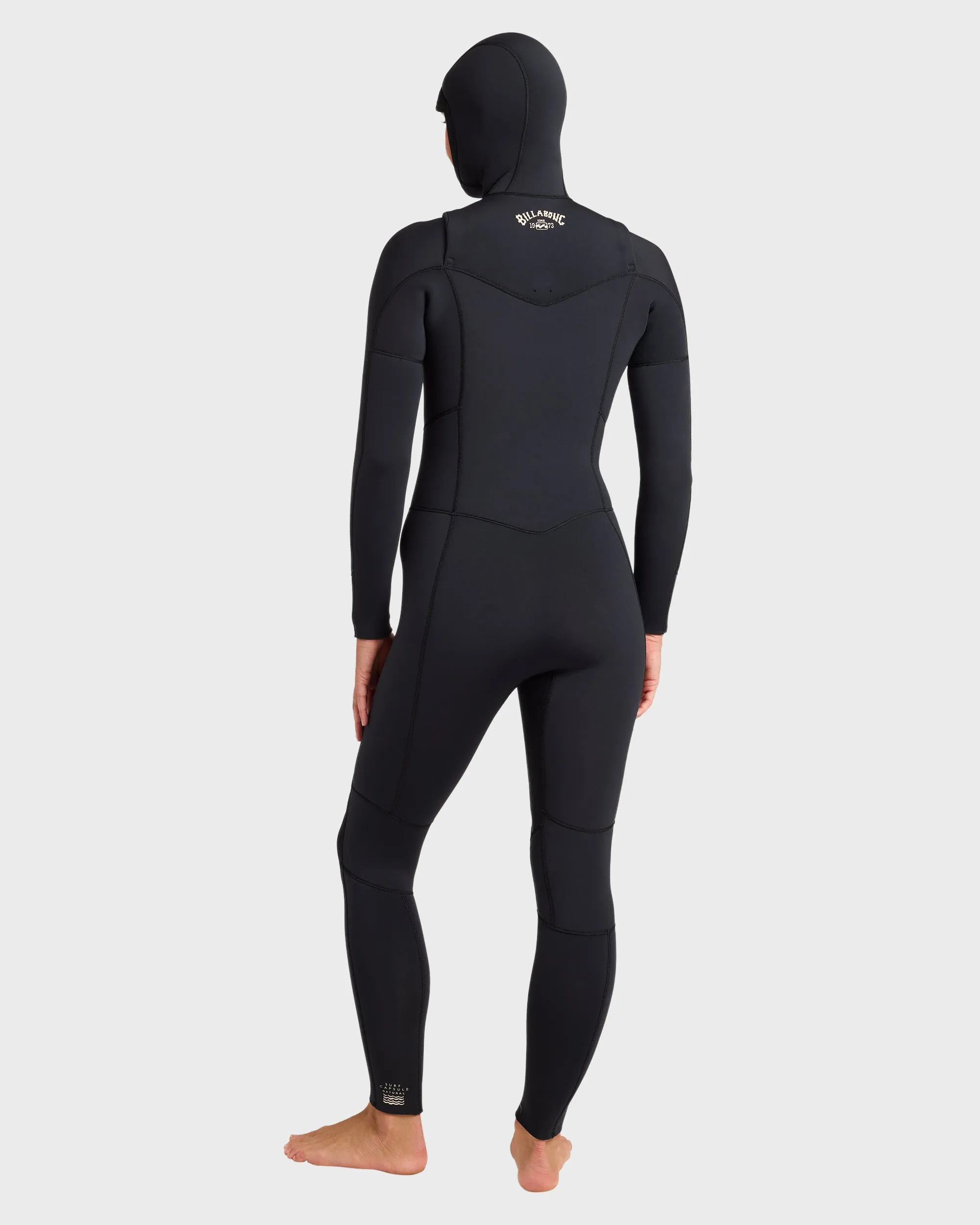 5/4mm Salty Dayz Chest Zip Hooded Full Wetsuit - Black sold by Billabong product image thumbnail 2