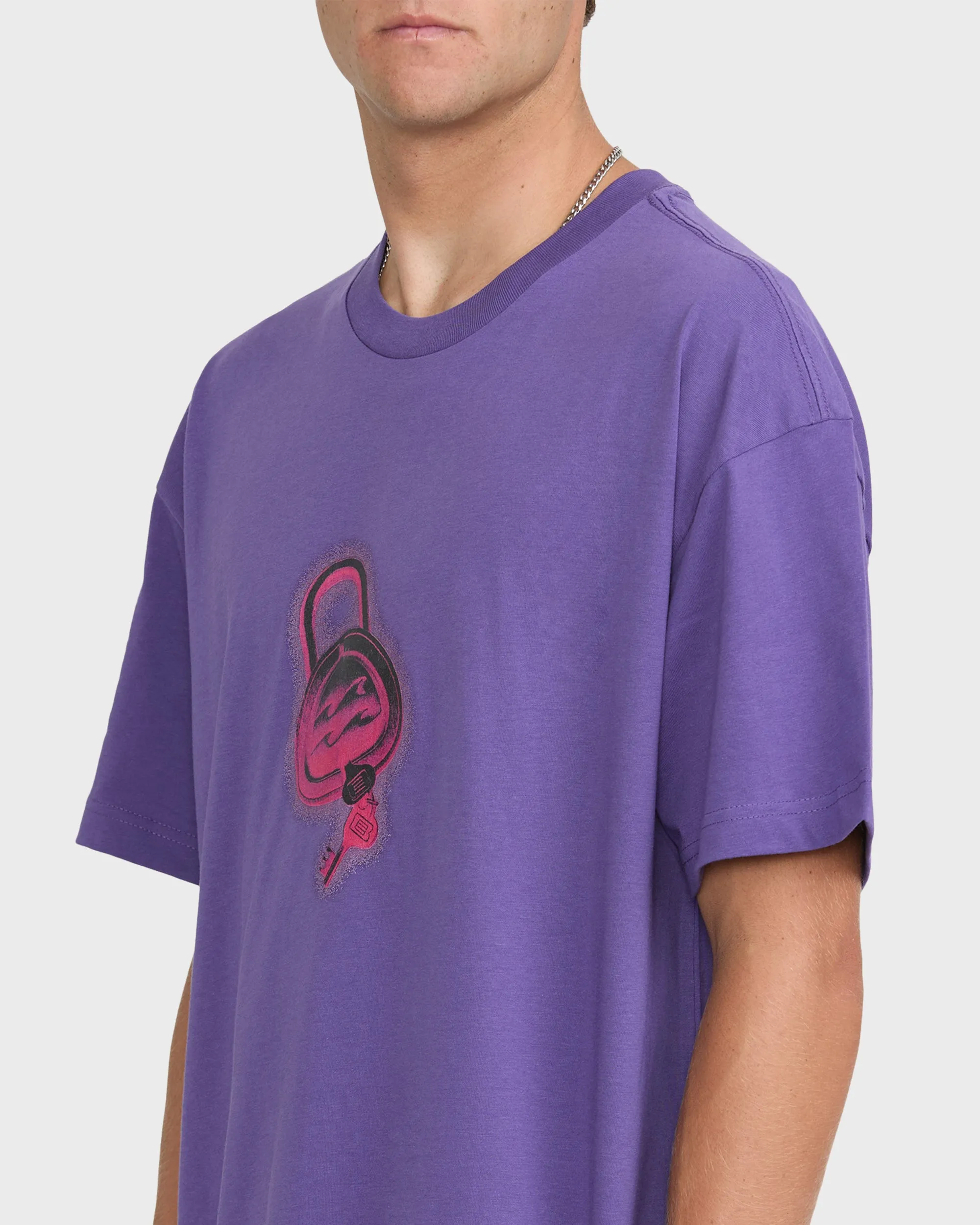 Spec Lock Short Sleeve Knit T-Shirt - Purple sold by Billabong product image thumbnail 5