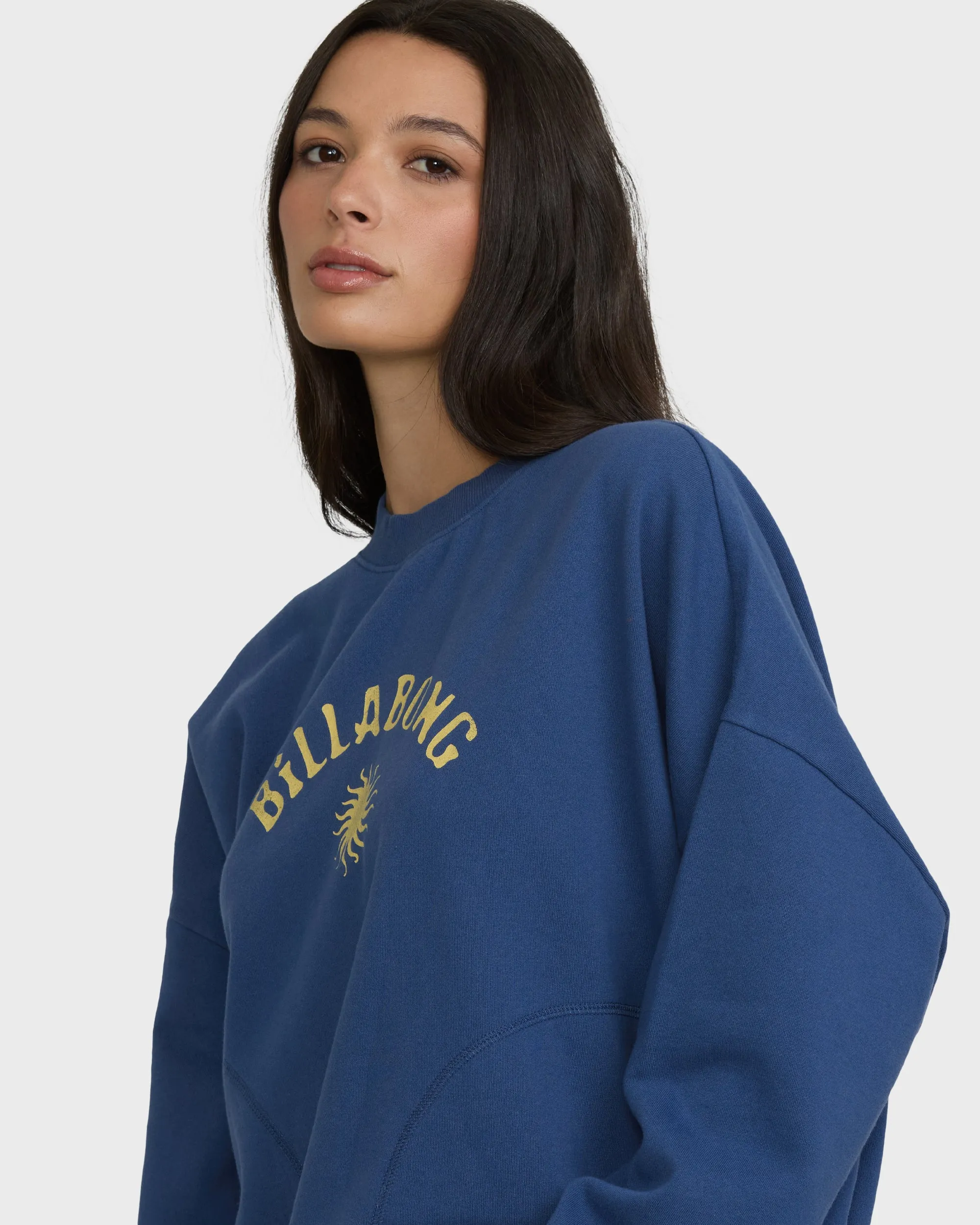 Surf Camp Heritage Palm Crewneck Sweatshirt - True Navy sold by Billabong product image thumbnail 5