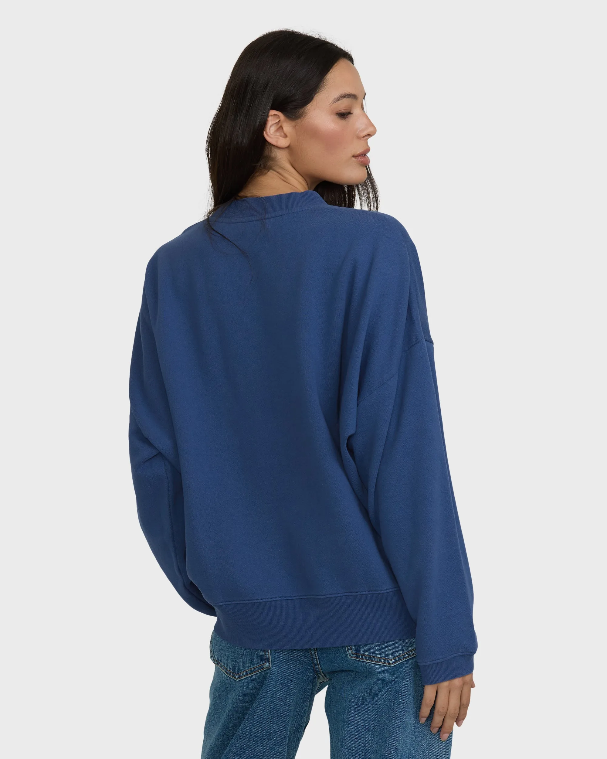 Surf Camp Heritage Palm Crewneck Sweatshirt - True Navy sold by Billabong product image thumbnail 2
