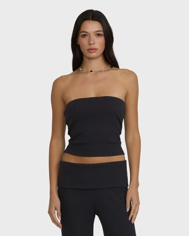Sweet Coast Tube Top - Black Sands made by Billabong