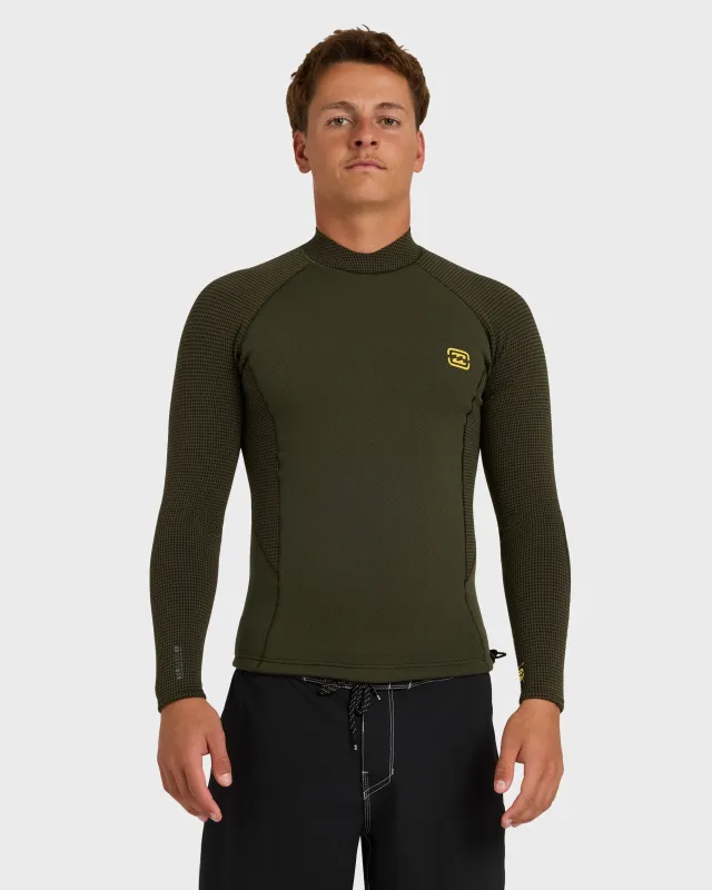 1mm Furnace Revo Reversible Long Sleeve Wetsuit Jacket - Haleiwa Leaf made by Billabong