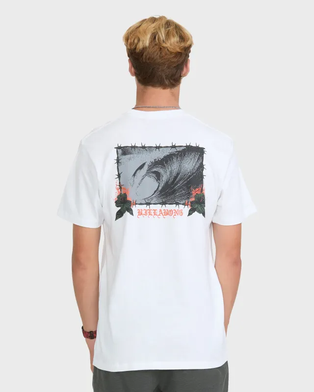 Oahu Hawaii Basic Short Sleeve Knit T-Shirt - White made by Billabong