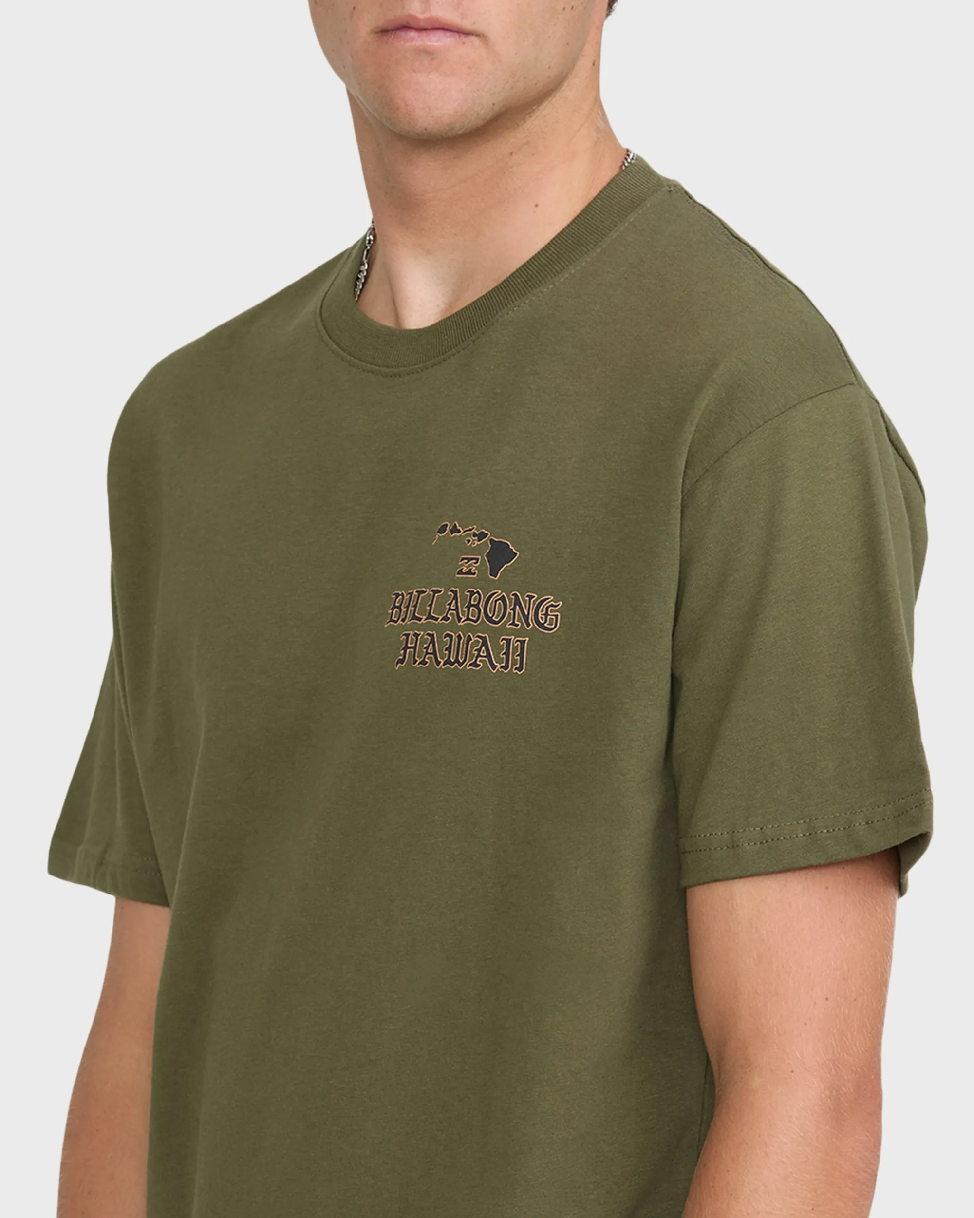 Island Chain Hawaii Short Sleeve Cotton T-Shirt - Military sold by Billabong product image thumbnail 5