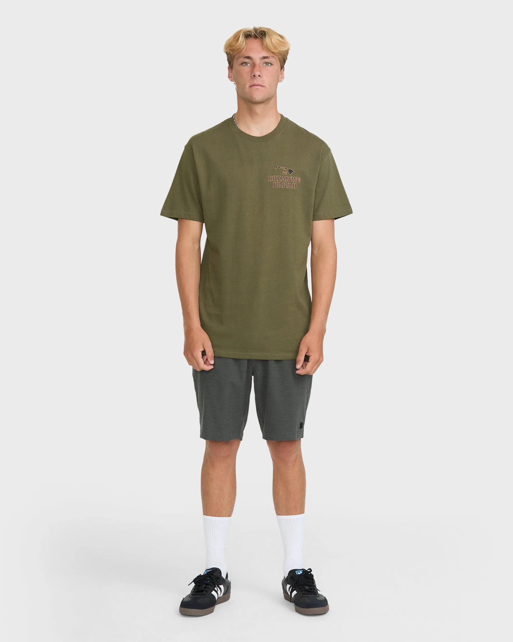 Island Chain Hawaii Short Sleeve Cotton T-Shirt - Military sold by Billabong product image thumbnail 3