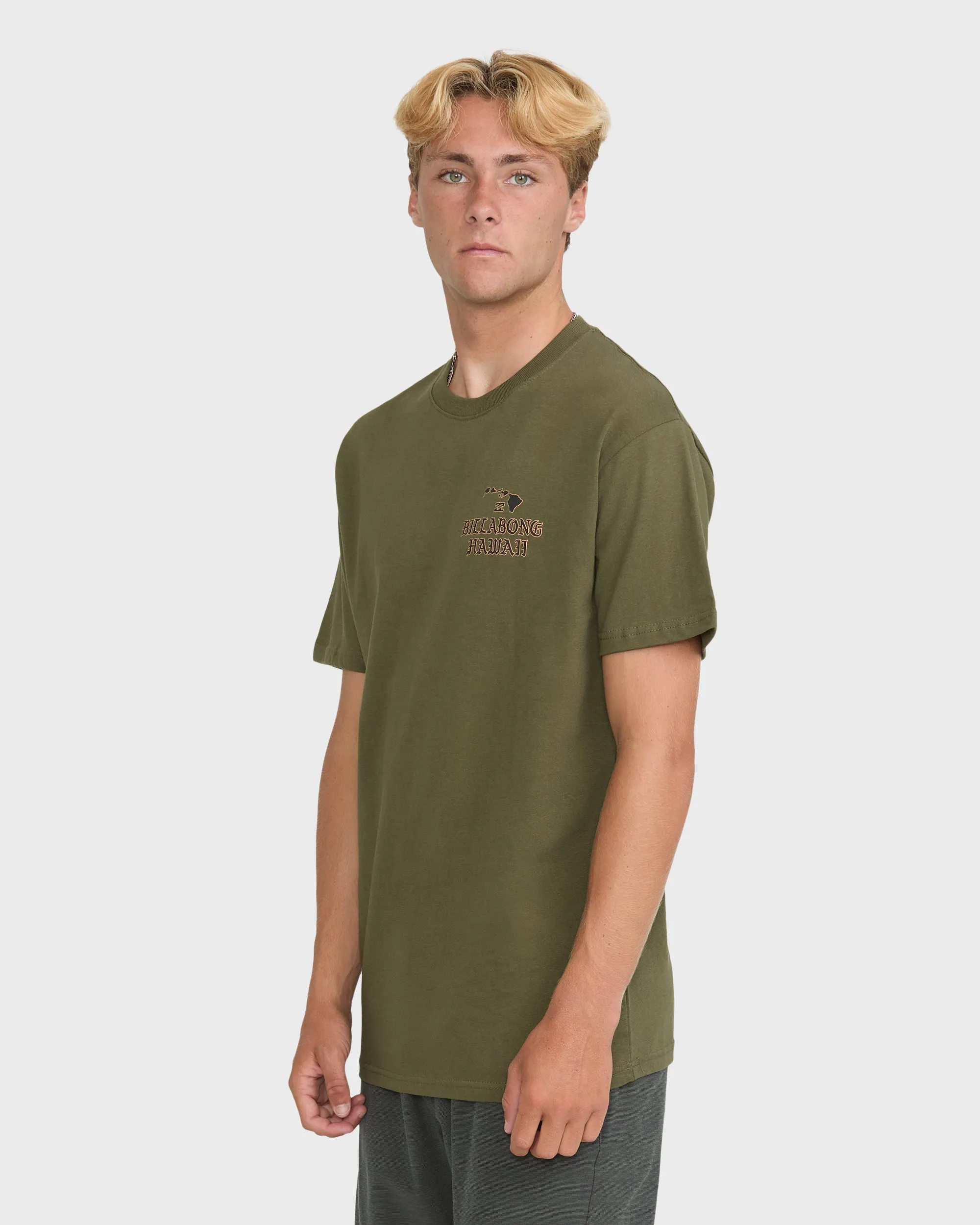 Island Chain Hawaii Short Sleeve Cotton T-Shirt - Military sold by Billabong product image thumbnail 4