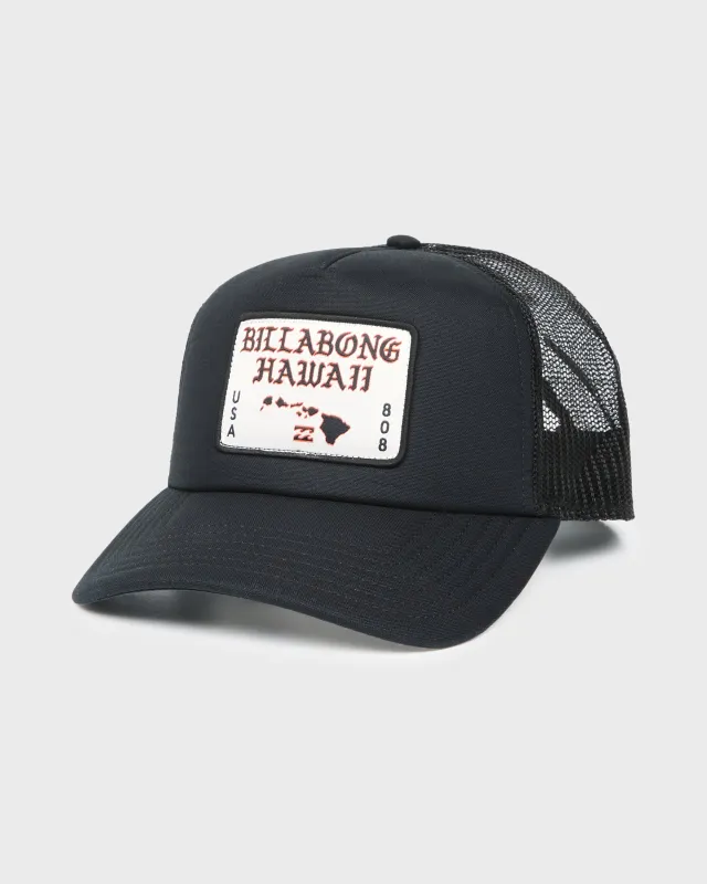 Island Chain Trucker Hat - Black made by Billabong