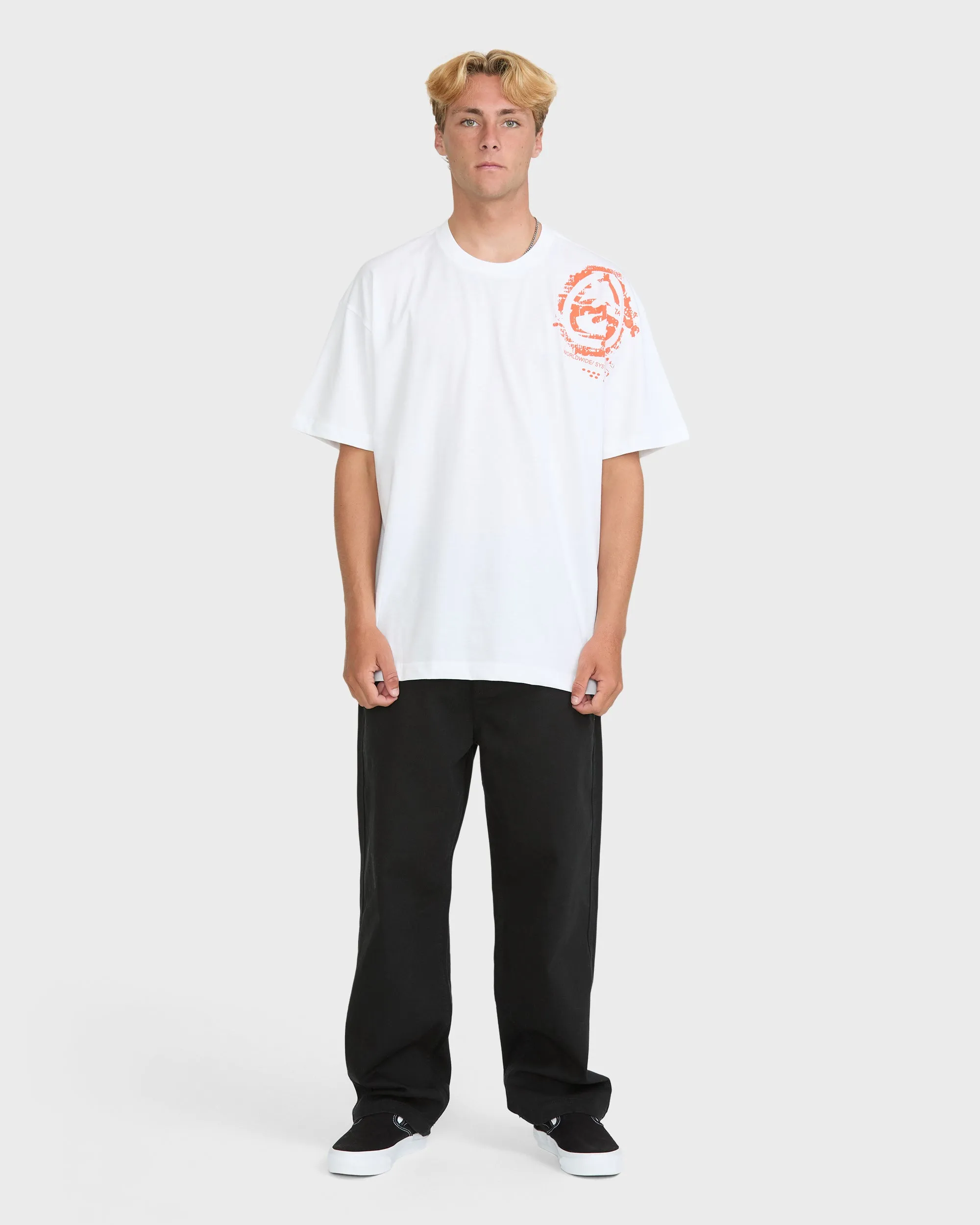 Spec Blast Short Sleeve Cotton T-Shirt - White sold by Billabong product image thumbnail 5
