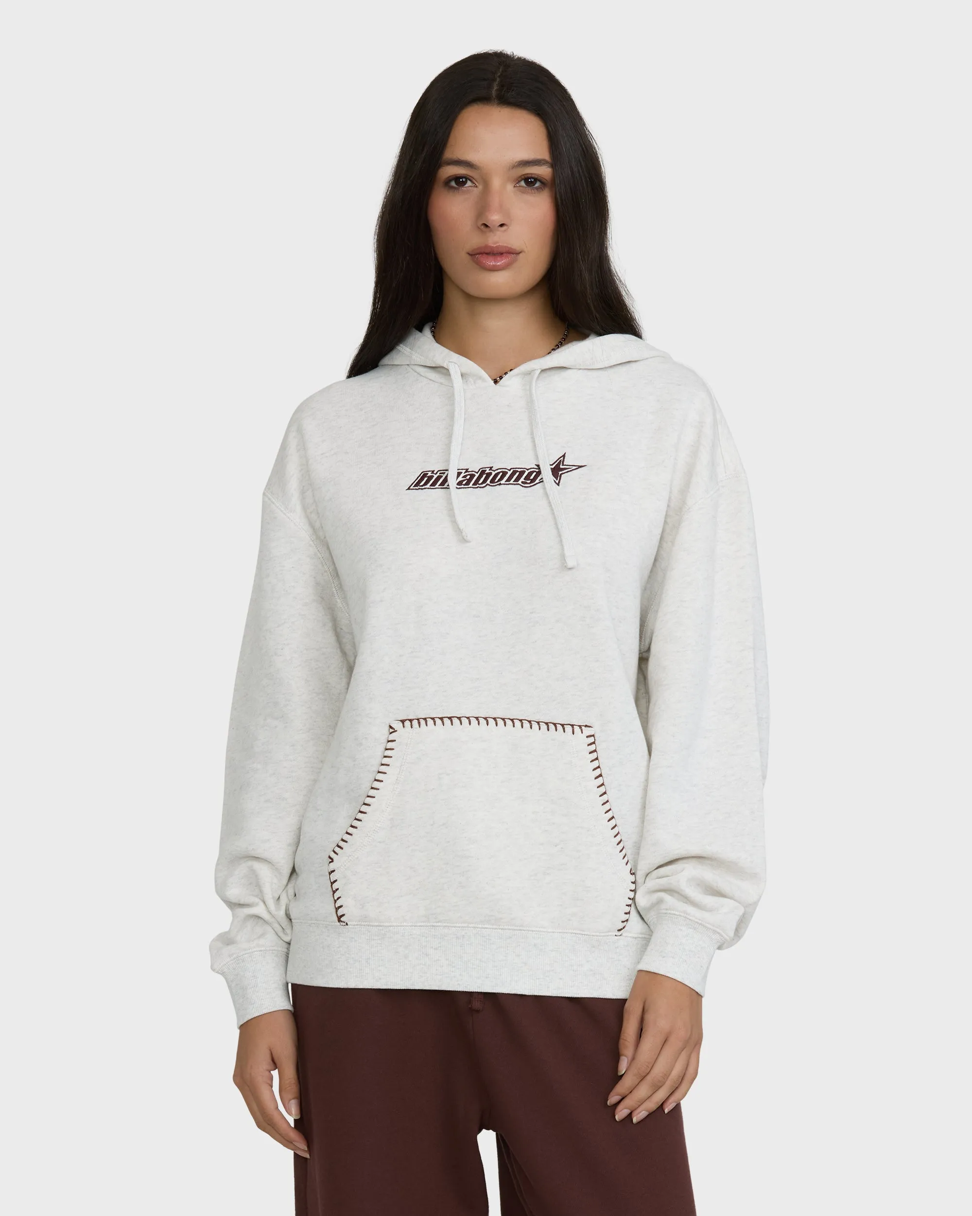 Chrome Tide Pullover Hoodie - Frost Gray Heather sold by Billabong