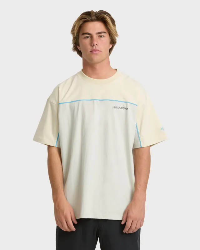 Blueprint Crewneck T-Shirt - Bone White made by Billabong