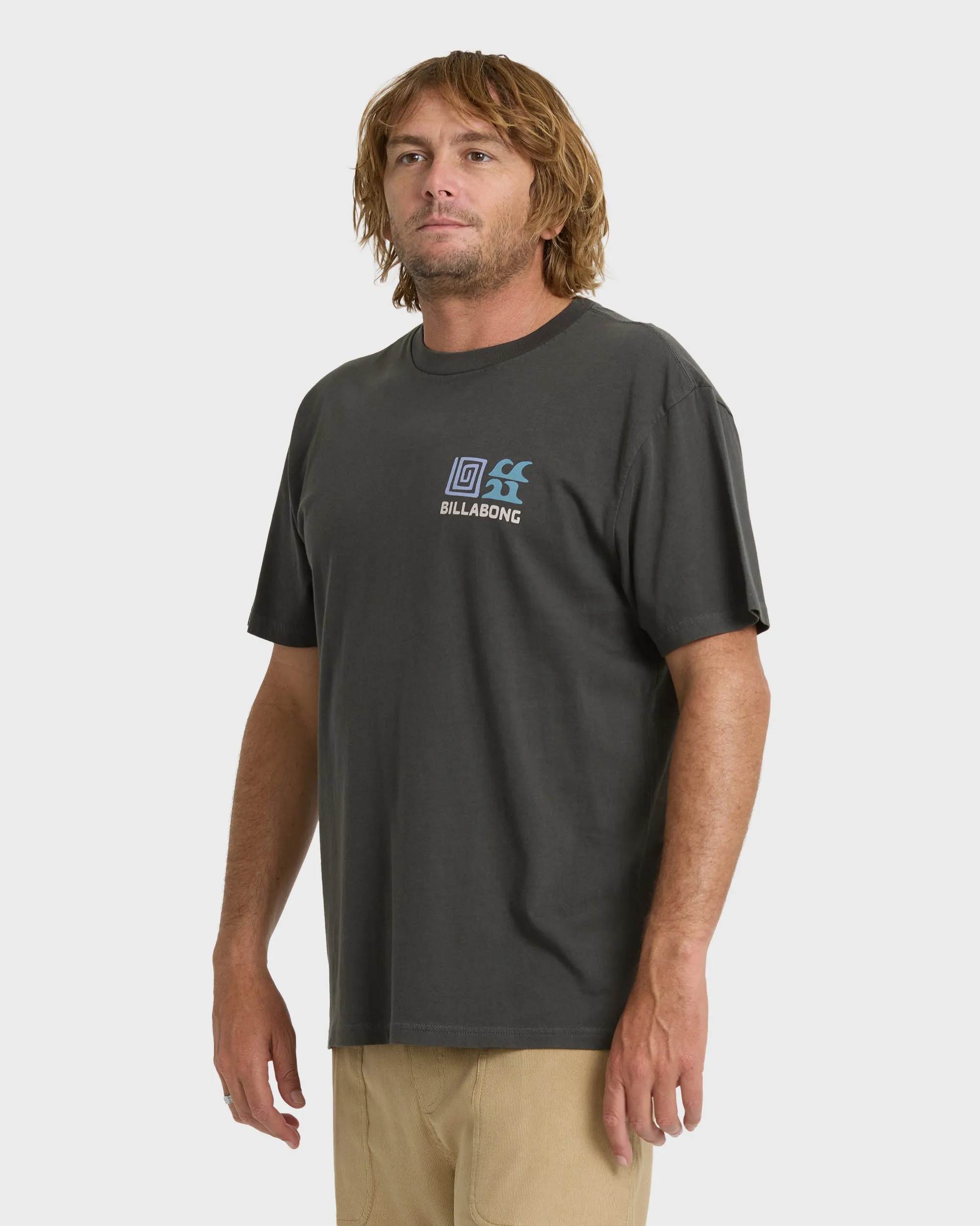 Fundamentals Premium Short Sleeve Knit Graphic T-Shirt - Raven sold by Billabong product image thumbnail 3