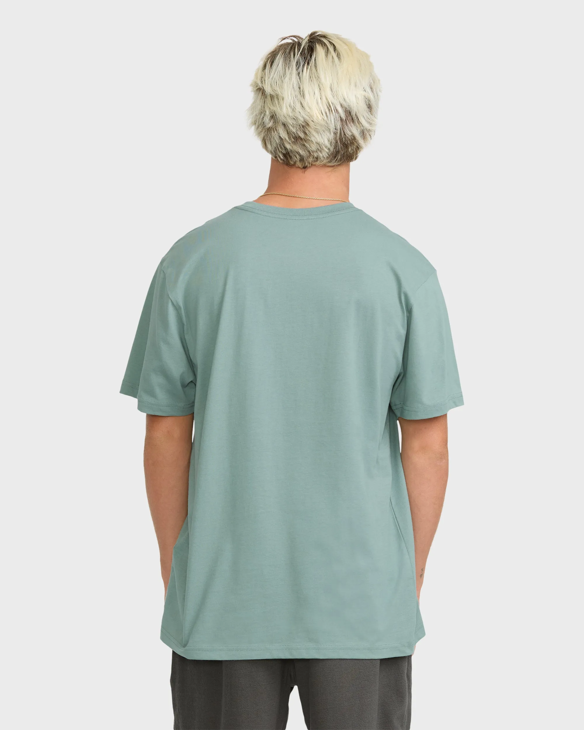 Tune Out Premium Short Sleeve Knit T-Shirt - Silt Green sold by Billabong product image thumbnail 2