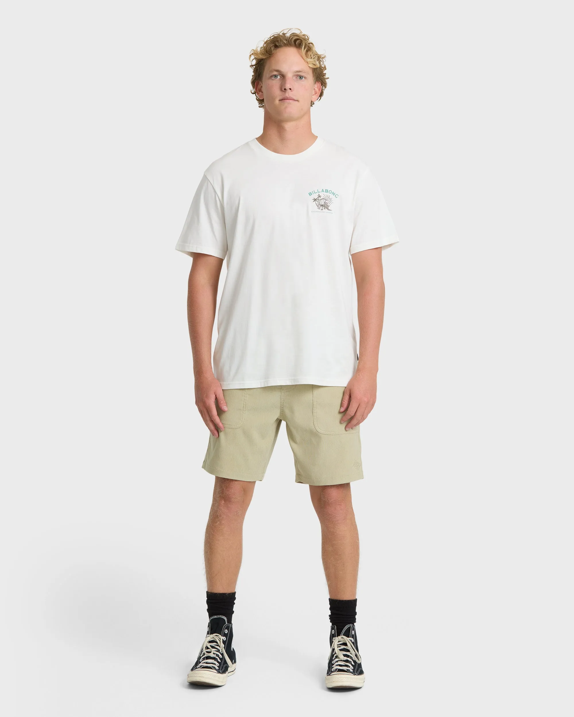 Tower Premium Short Sleeve Cotton T-Shirt - Off White sold by Billabong product image thumbnail 4