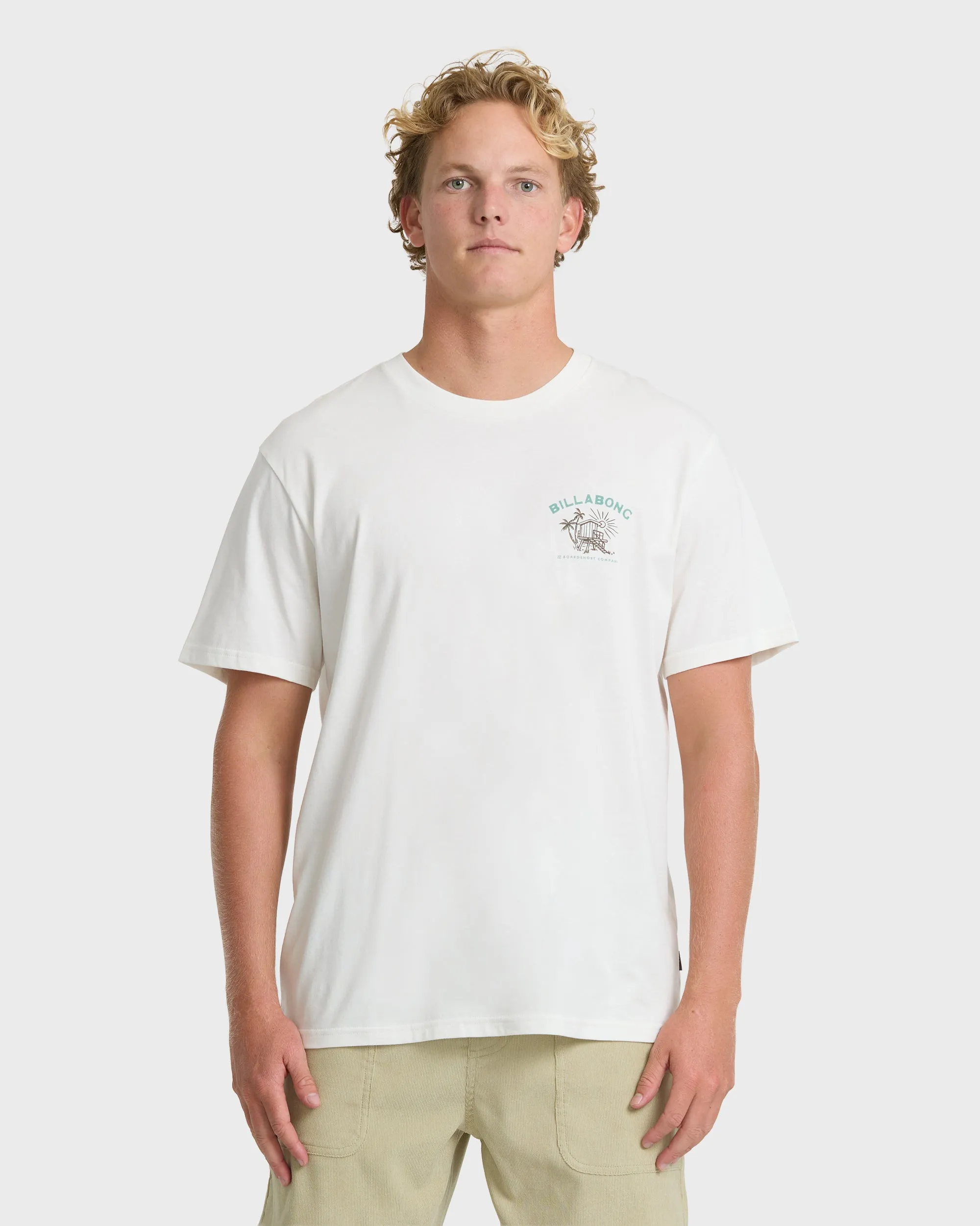 Tower Premium Short Sleeve Cotton T-Shirt - Off White sold by Billabong product image thumbnail 2