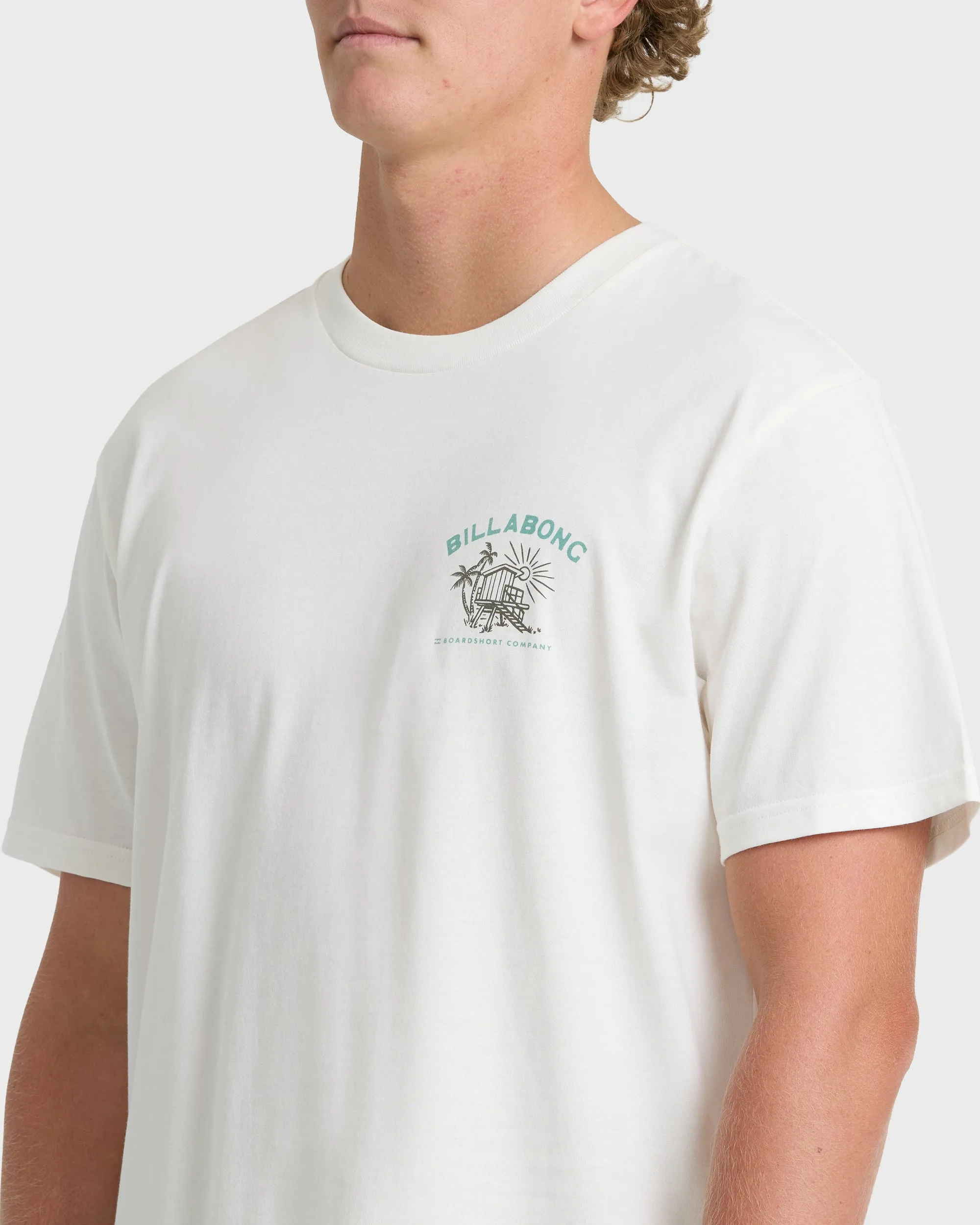 Tower Premium Short Sleeve Cotton T-Shirt - Off White sold by Billabong product image thumbnail 5