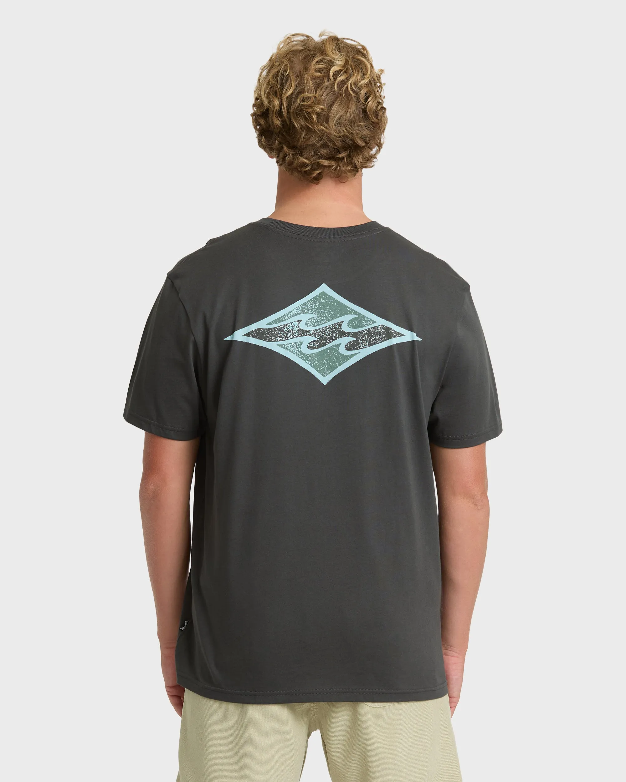 Crayon Wave Premium Short Sleeve Cotton Graphic T-Shirt - Raven sold by Billabong product image thumbnail 2