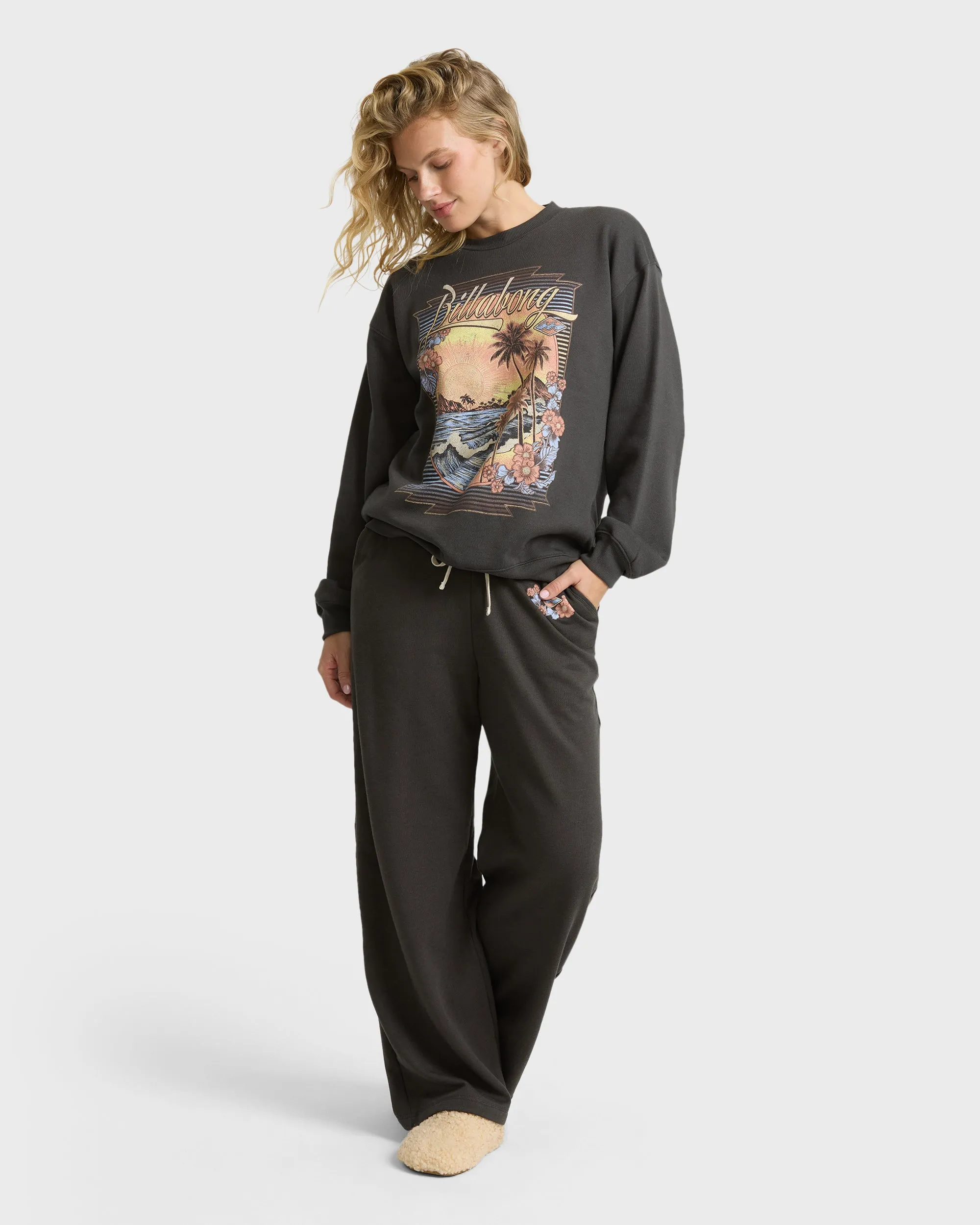 What A View Crewneck Sweatshirt - Off Black sold by Billabong product image thumbnail 4