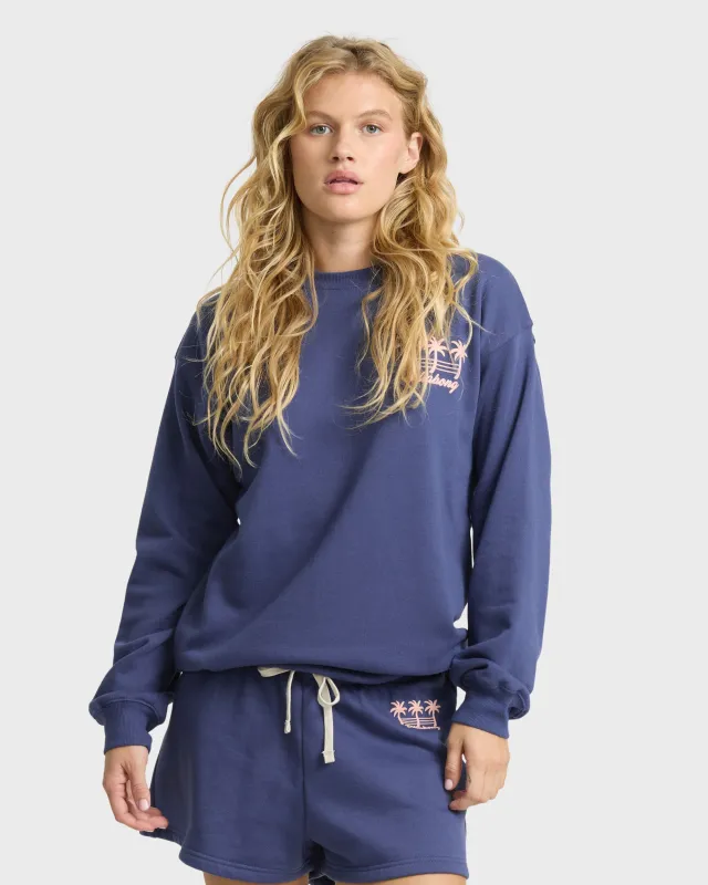 Vacation Sign Crewneck Sweatshirt - Classic Navy made by Billabong