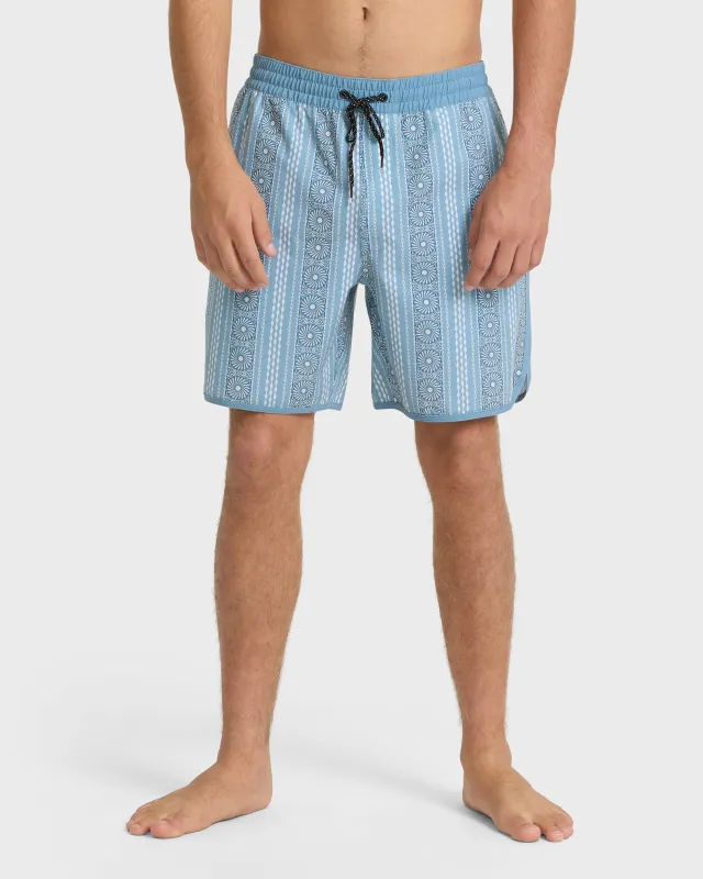 Seventy Three Layback 16" Swim Trunks - Blue Fog made by Billabong