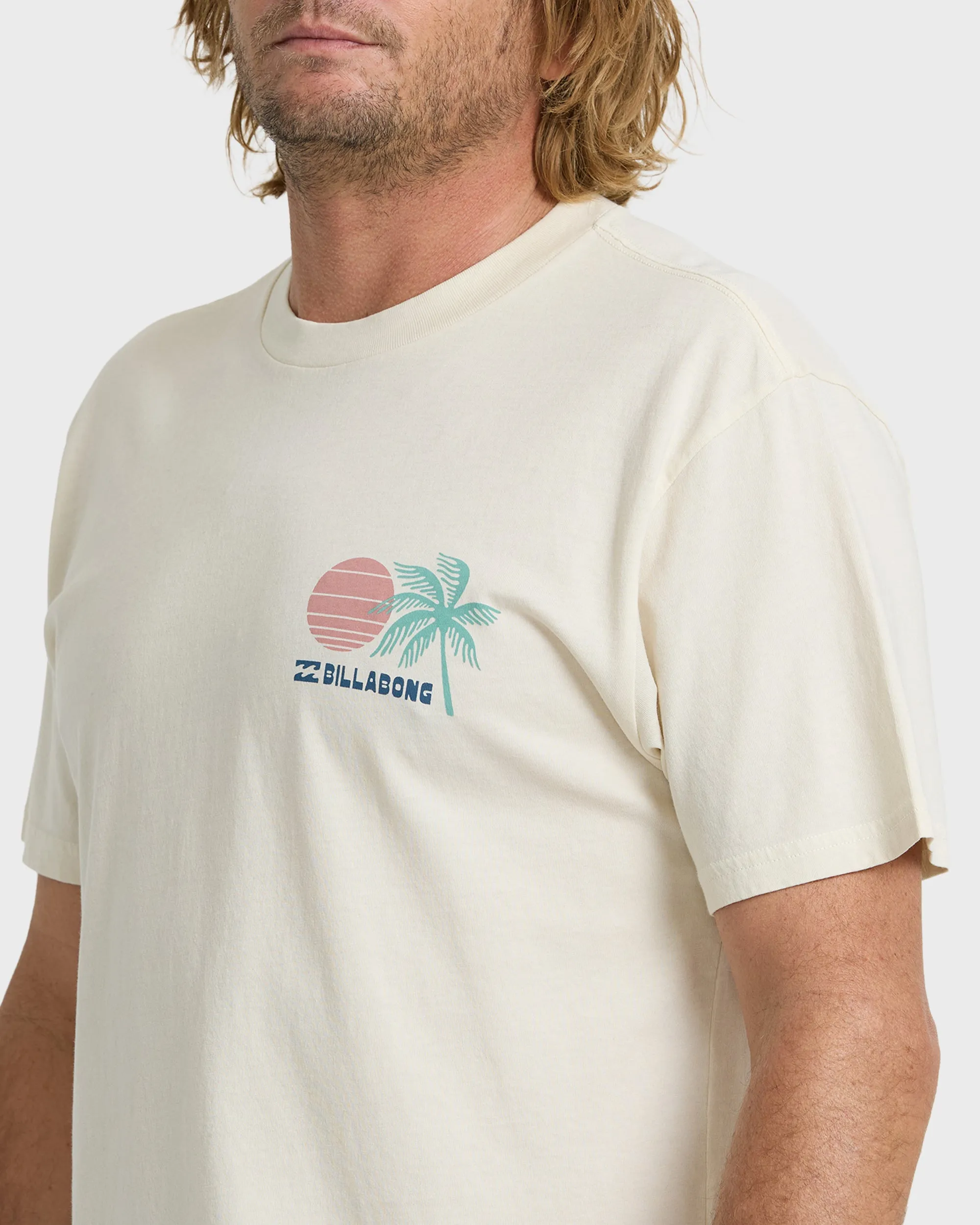Cape Premium Knit Short Sleeve T-Shirt - Oatmeal sold by Billabong product image thumbnail 5