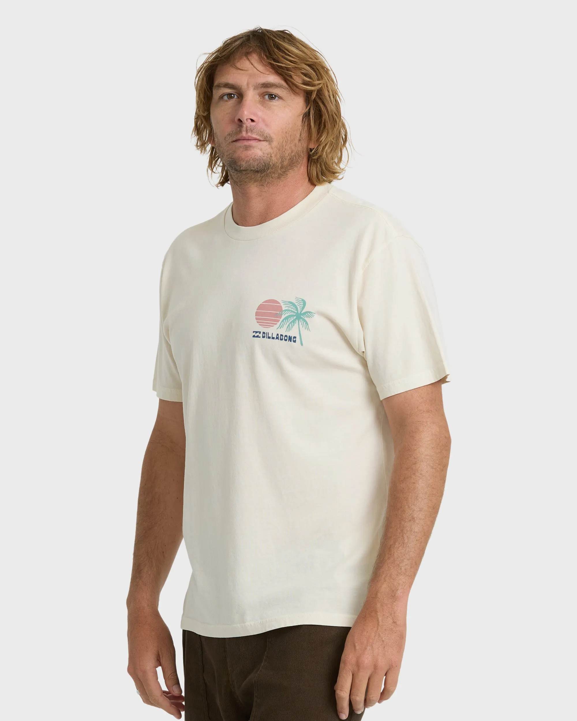 Cape Premium Knit Short Sleeve T-Shirt - Oatmeal sold by Billabong product image thumbnail 3