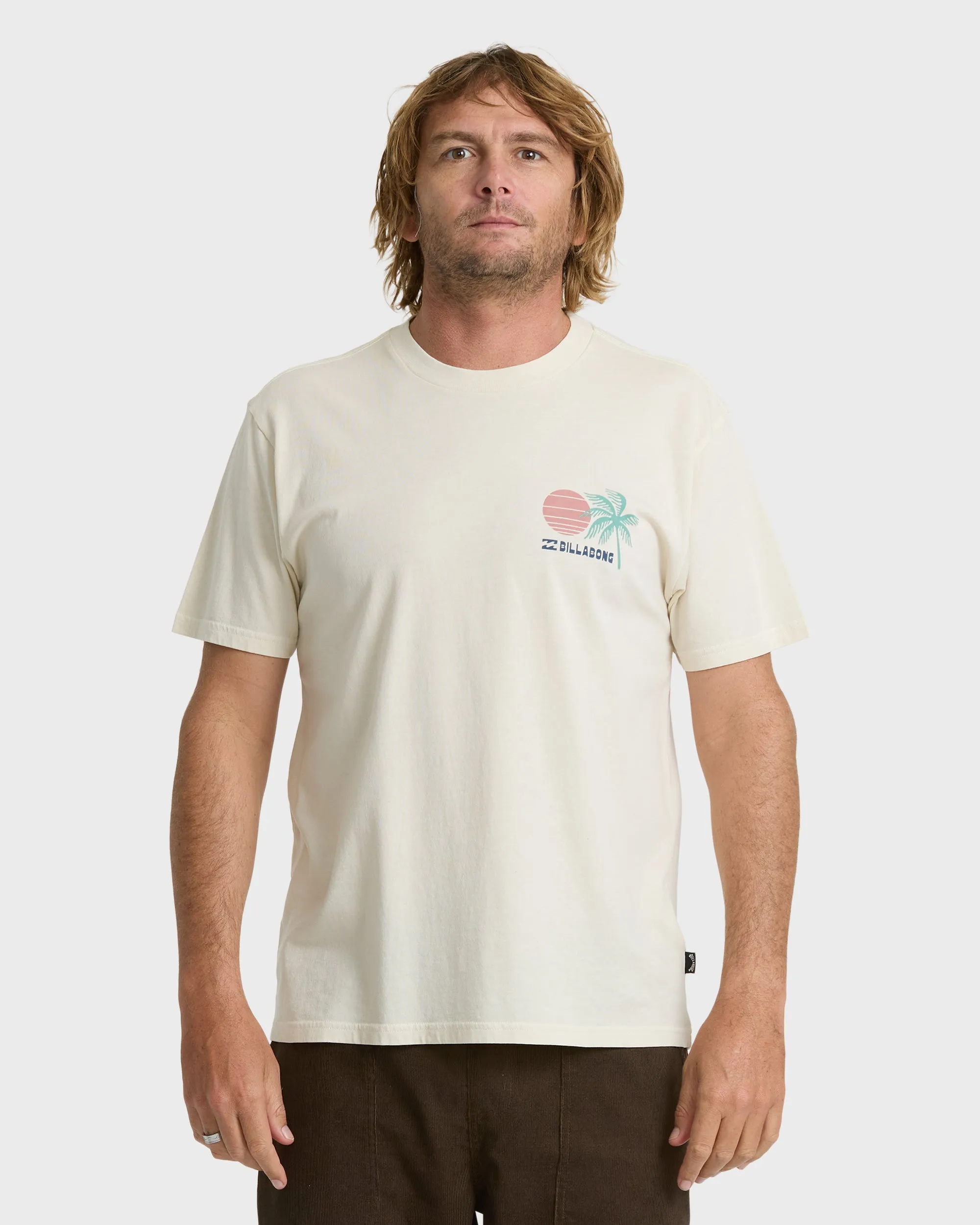 Cape Premium Knit Short Sleeve T-Shirt - Oatmeal sold by Billabong product image thumbnail 2