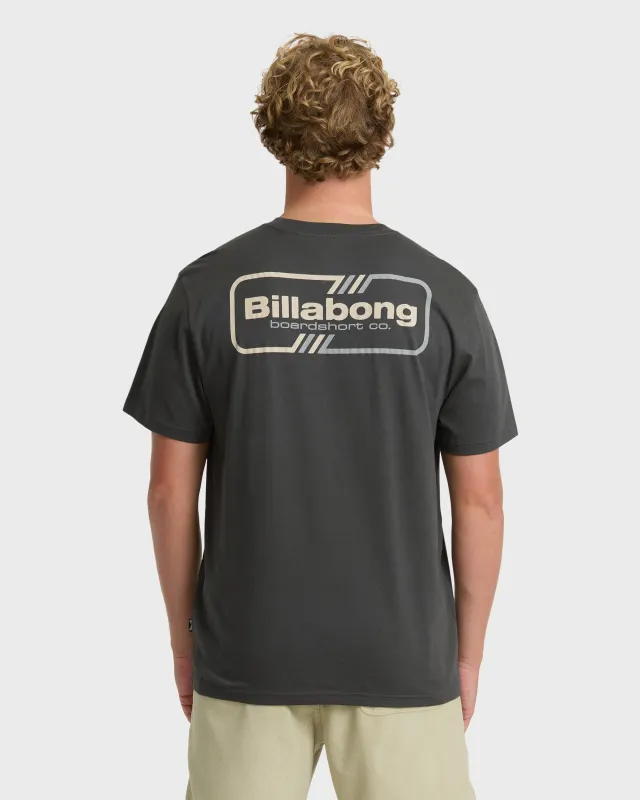 Slant Premium Short Sleeve Knit T-Shirt - Raven made by Billabong