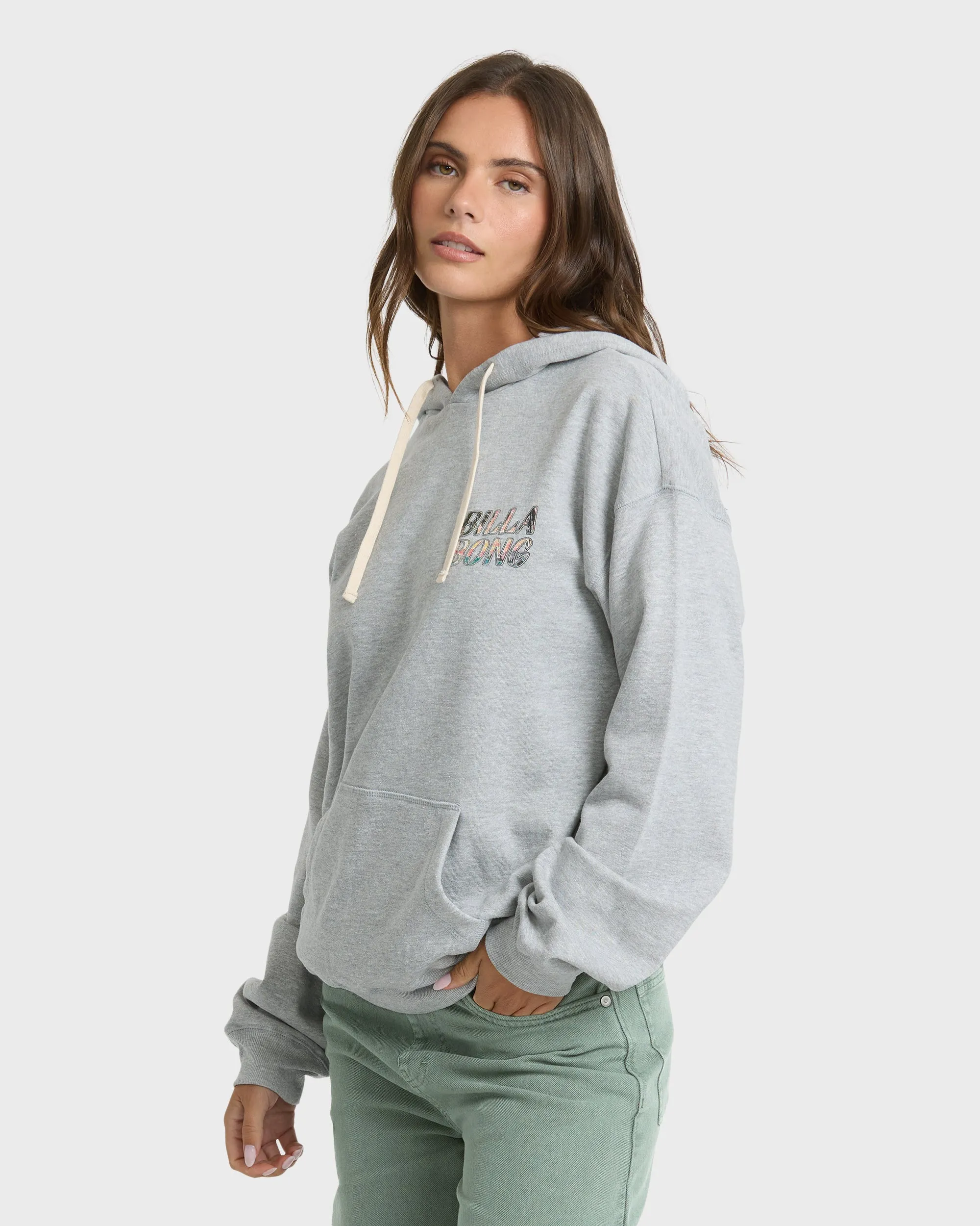 Retro Vibes Pullover Hoodie - Heather Gray sold by Billabong product image thumbnail 3