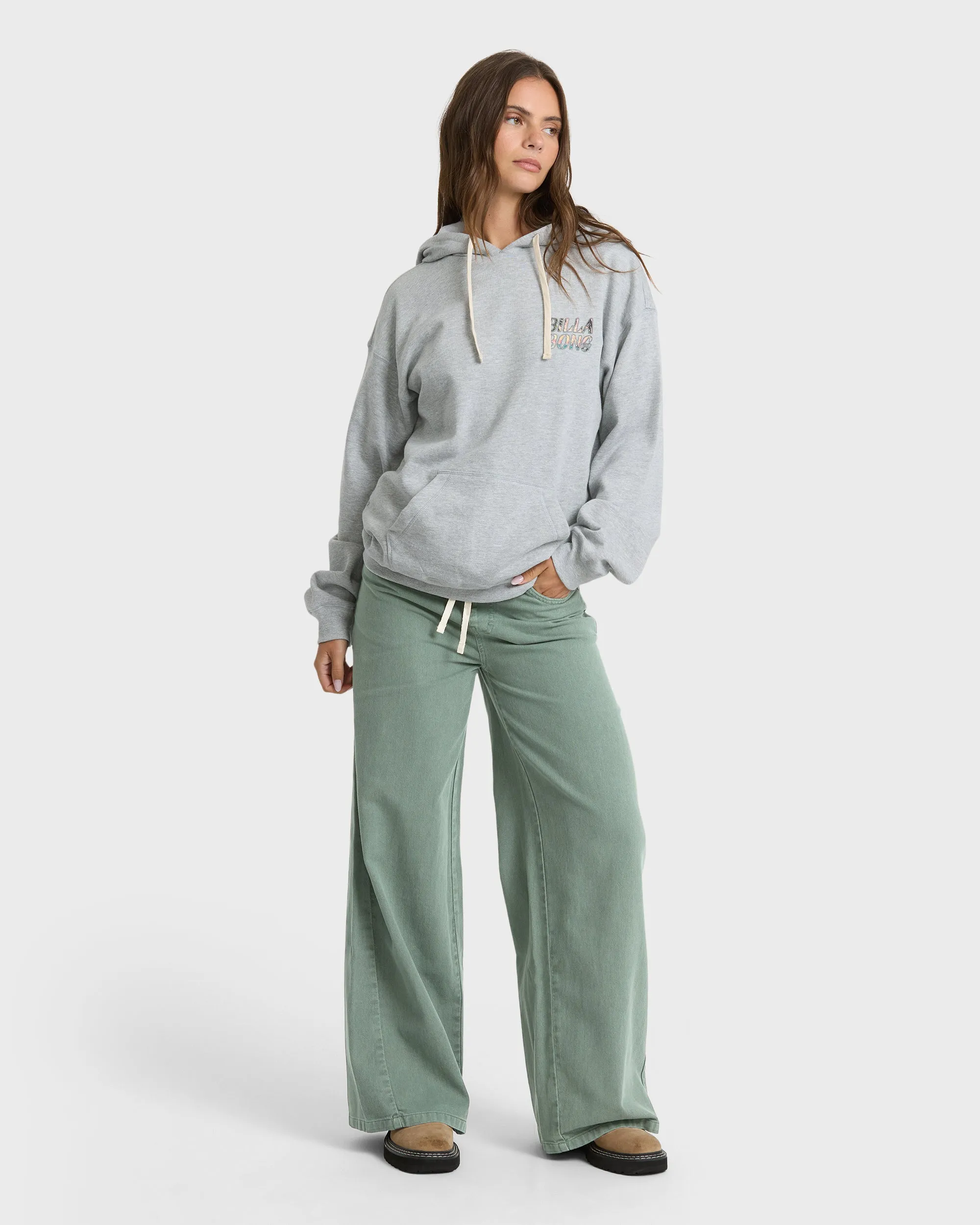 Retro Vibes Pullover Hoodie - Heather Gray sold by Billabong product image thumbnail 4
