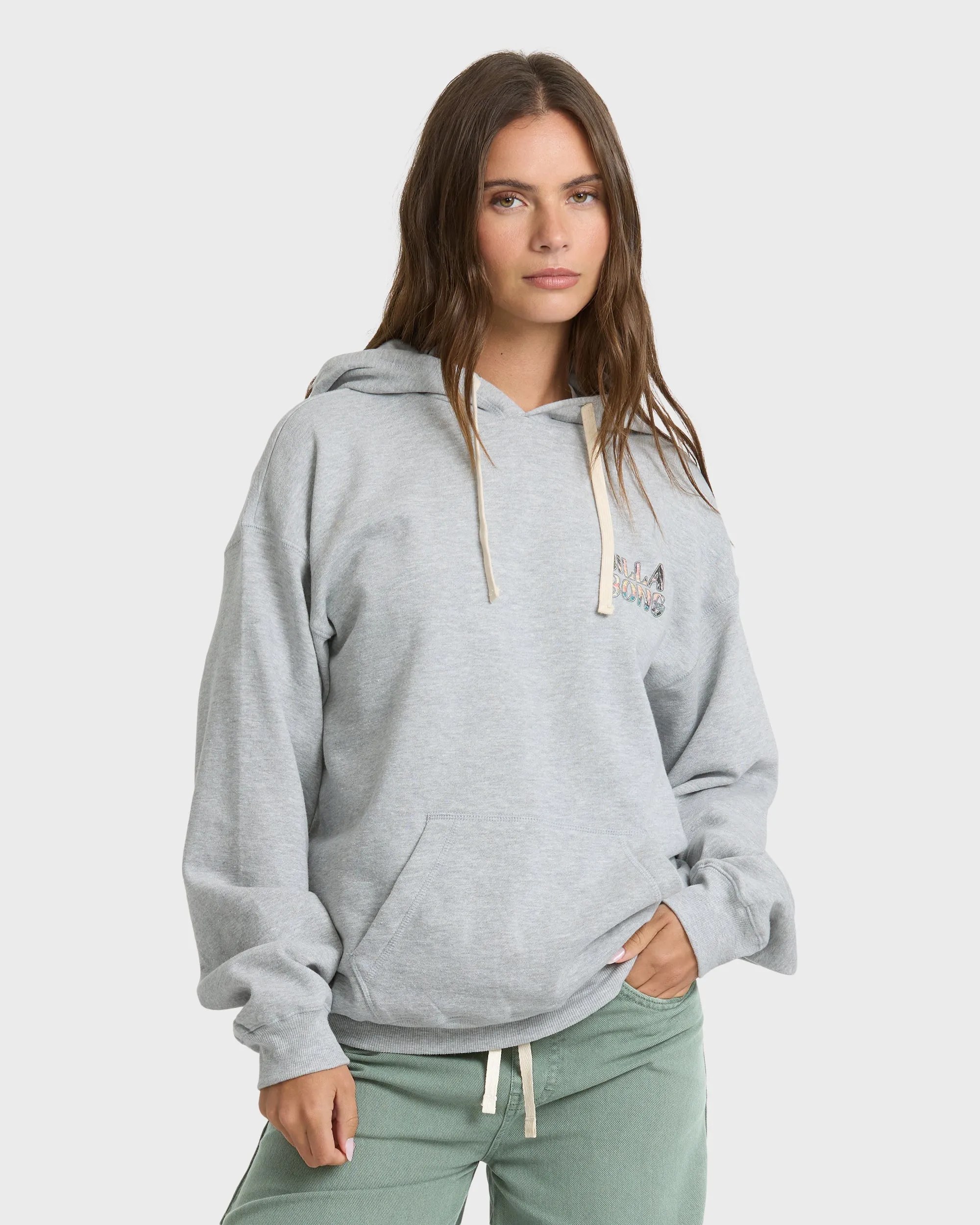 Retro Vibes Pullover Hoodie - Heather Gray sold by Billabong product image thumbnail 2