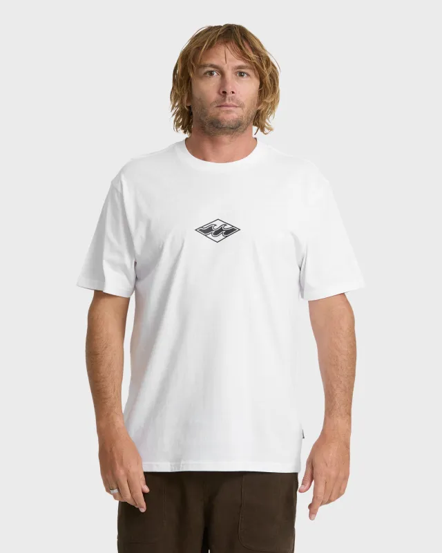 Mainstay Premium Short Sleeve Knit T-Shirt - White made by Billabong