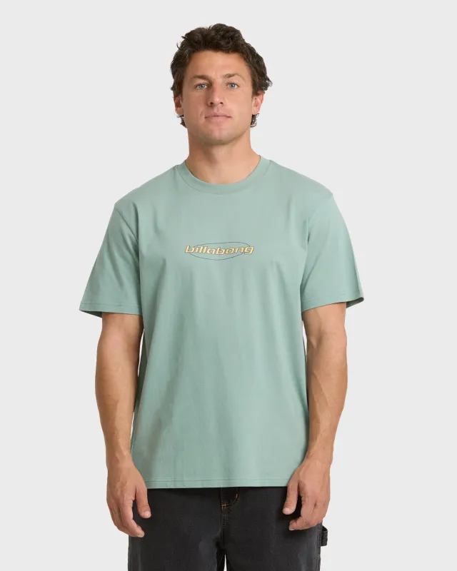 Case Premium Short Sleeve Knit T-Shirt - Silt Green made by Billabong