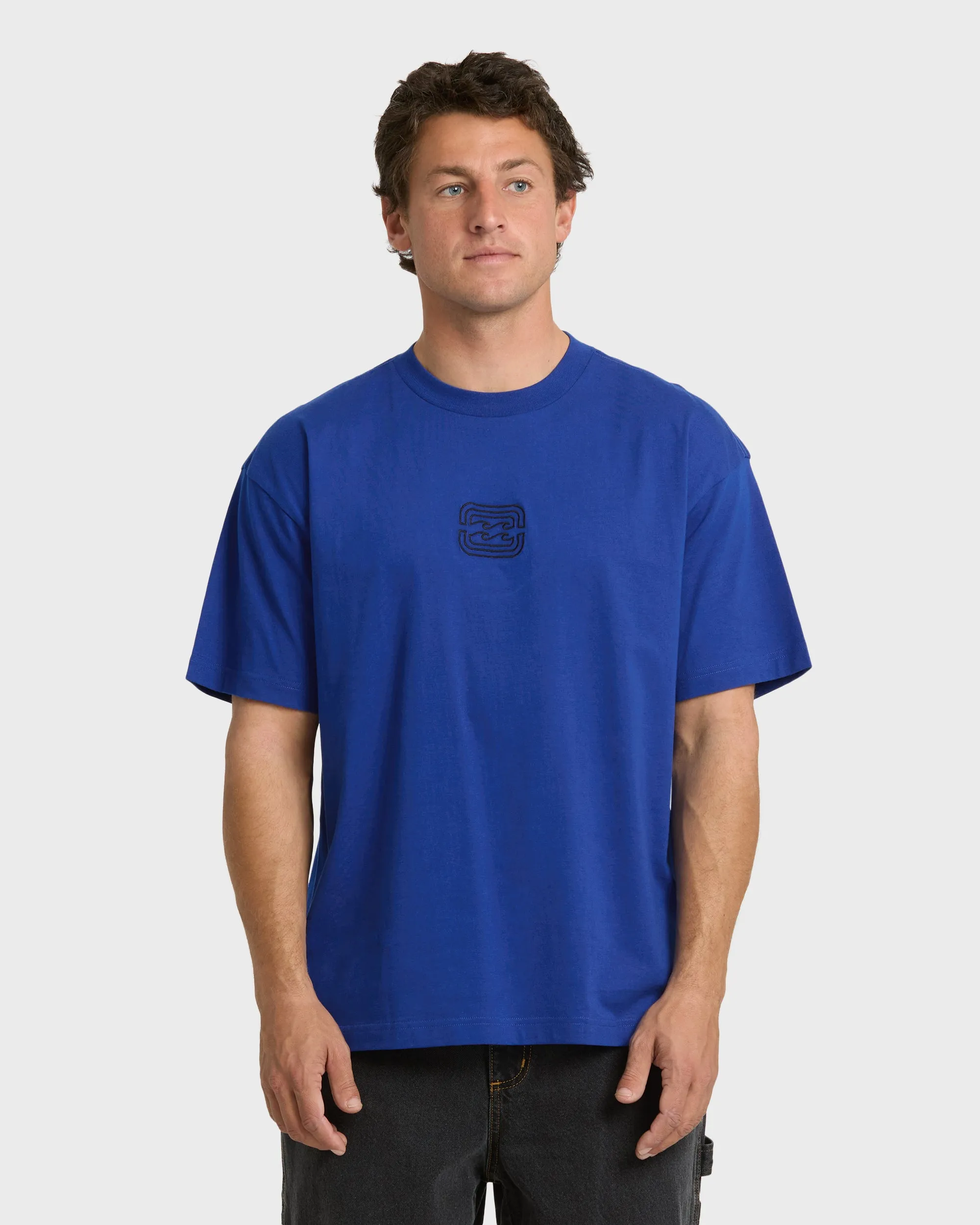 Core Lord OG Short Sleeve Cotton T-Shirt - Classic Blue sold by Billabong