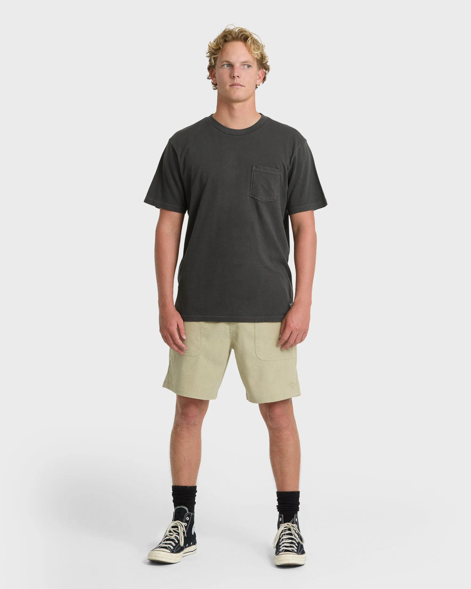 Essential Wave Washed Premium Short Sleeve Pocket Tee - Raven sold by Billabong product image thumbnail 4