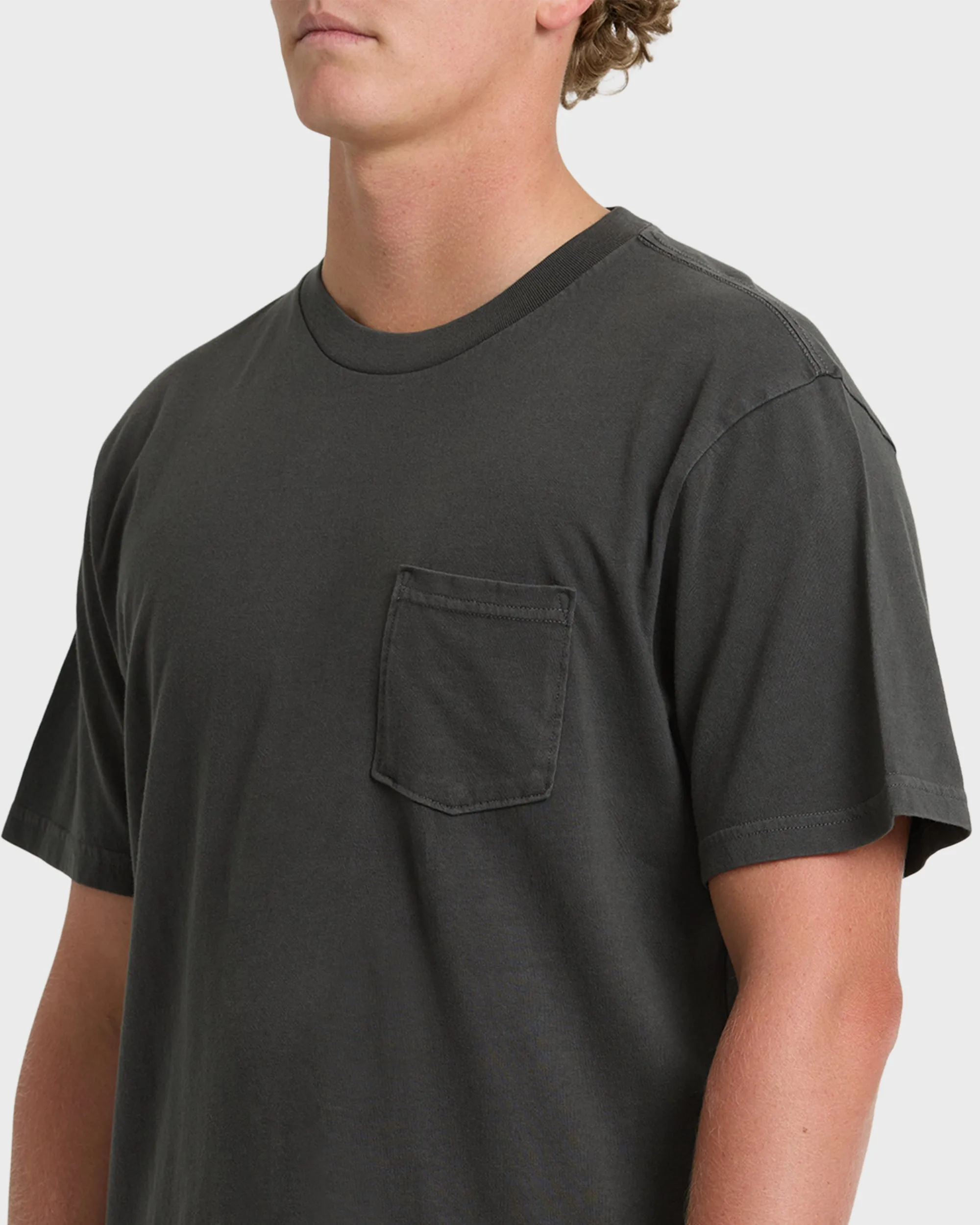 Essential Wave Washed Premium Short Sleeve Pocket Tee - Raven sold by Billabong product image thumbnail 5