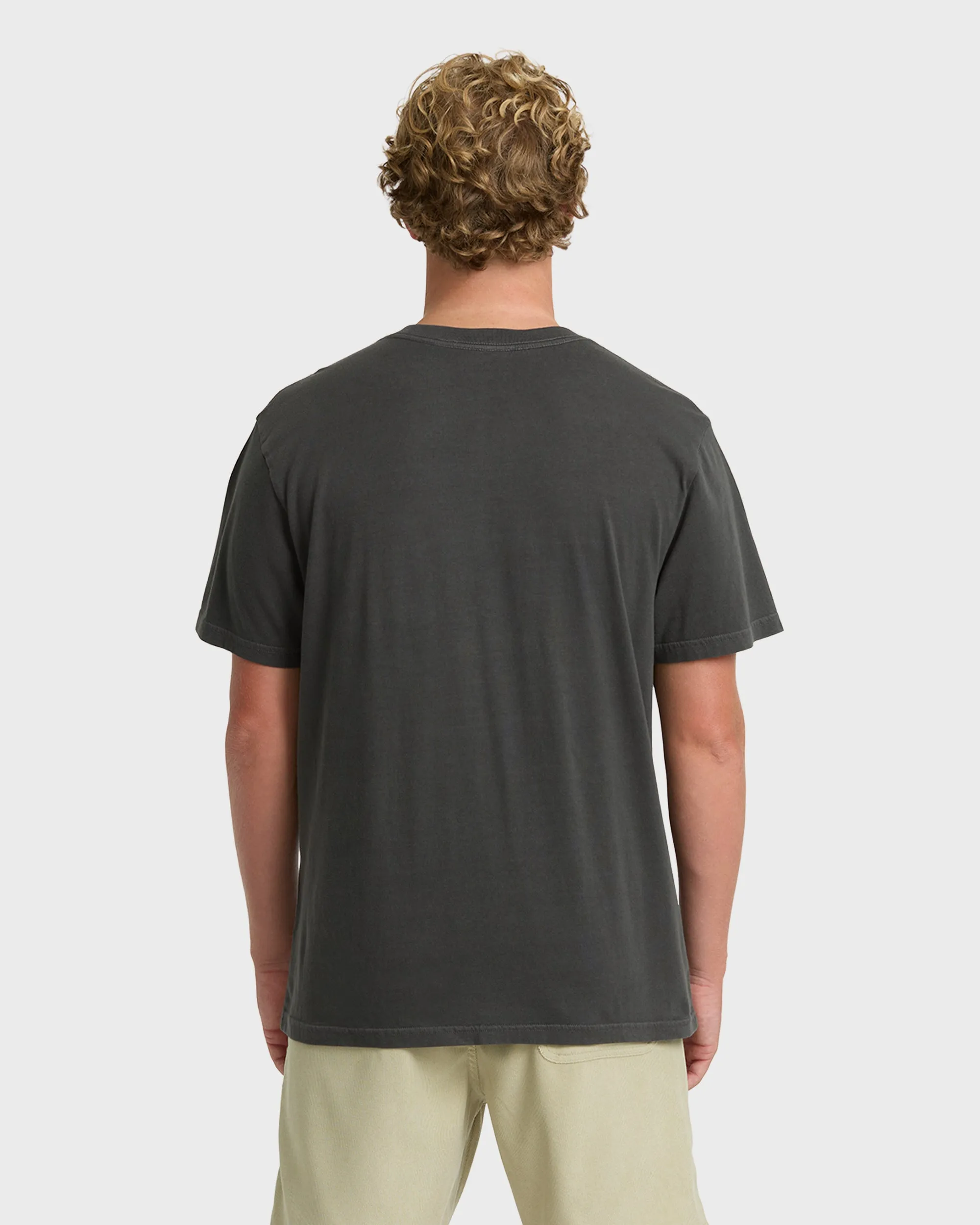 Essential Wave Washed Premium Short Sleeve Pocket Tee - Raven sold by Billabong product image thumbnail 2
