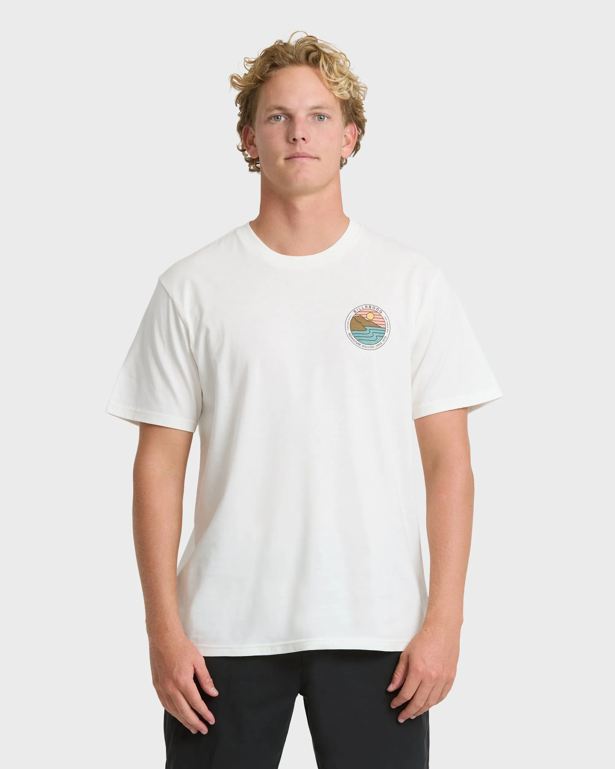 Rockies Adventure Division Premium Short Sleeve Knit T-Shirt - Off White sold by Billabong product image thumbnail 2