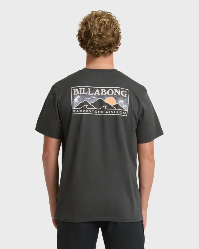 Range Adventure Division Premium Short Sleeve Cotton T-Shirt - Raven made by Billabong