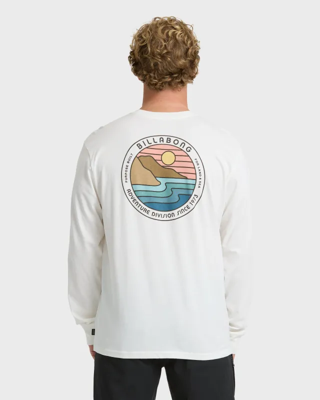 Rockies Adventure Division Premium Long Sleeve Knit T-Shirt - Off White made by Billabong