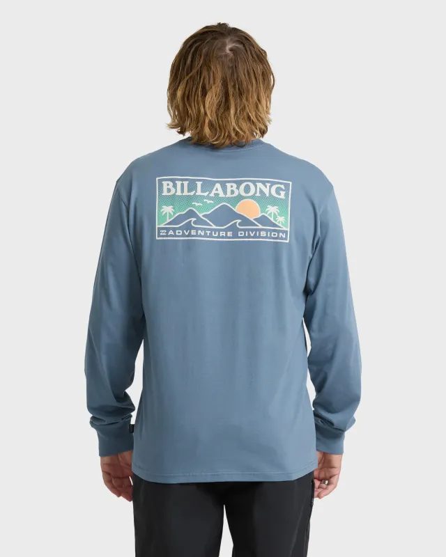 Range Adventure Division Premium Long Sleeve Knit T-Shirt - China Blue made by Billabong
