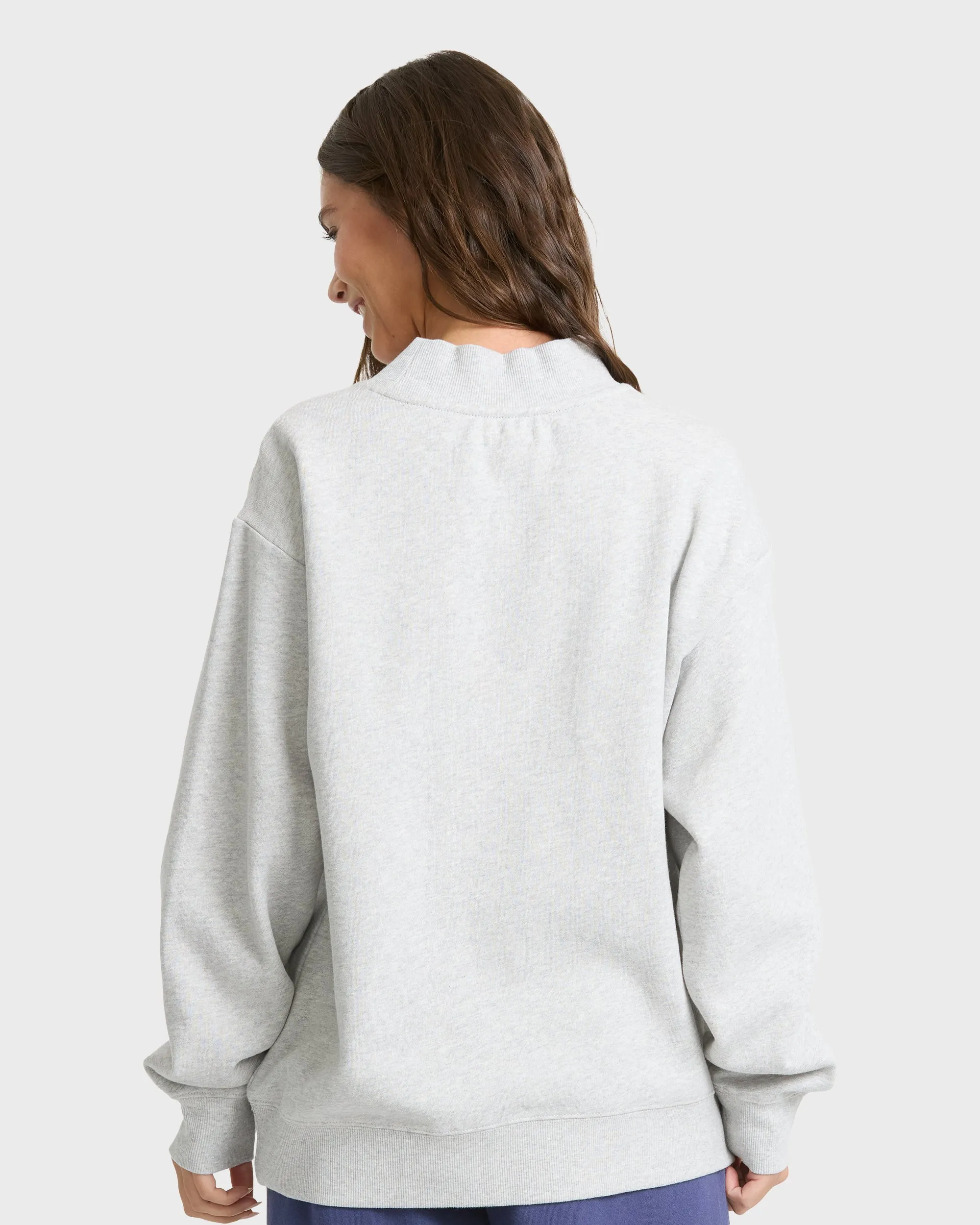 Koa Mock Neck Sweatshirt - Heather Gray sold by Billabong product image thumbnail 2