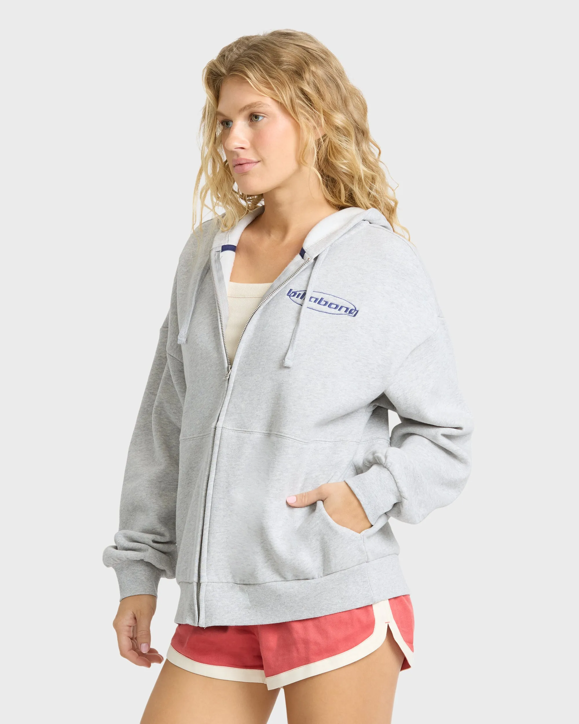 Jordyn Zip-Up Hoodie - Heather Gray sold by Billabong product image thumbnail 3