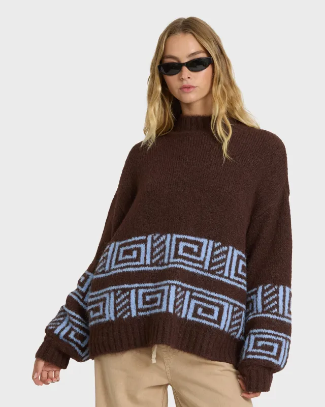Mesa Crewneck Sweater - Teak made by Billabong