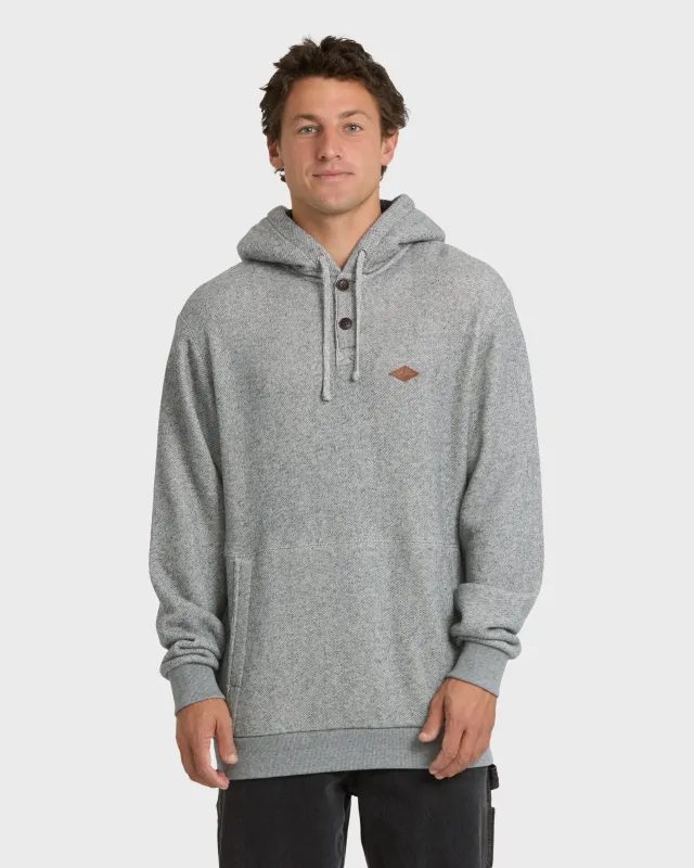 Hudson Pullover Hoodie - Black Heather made by Billabong