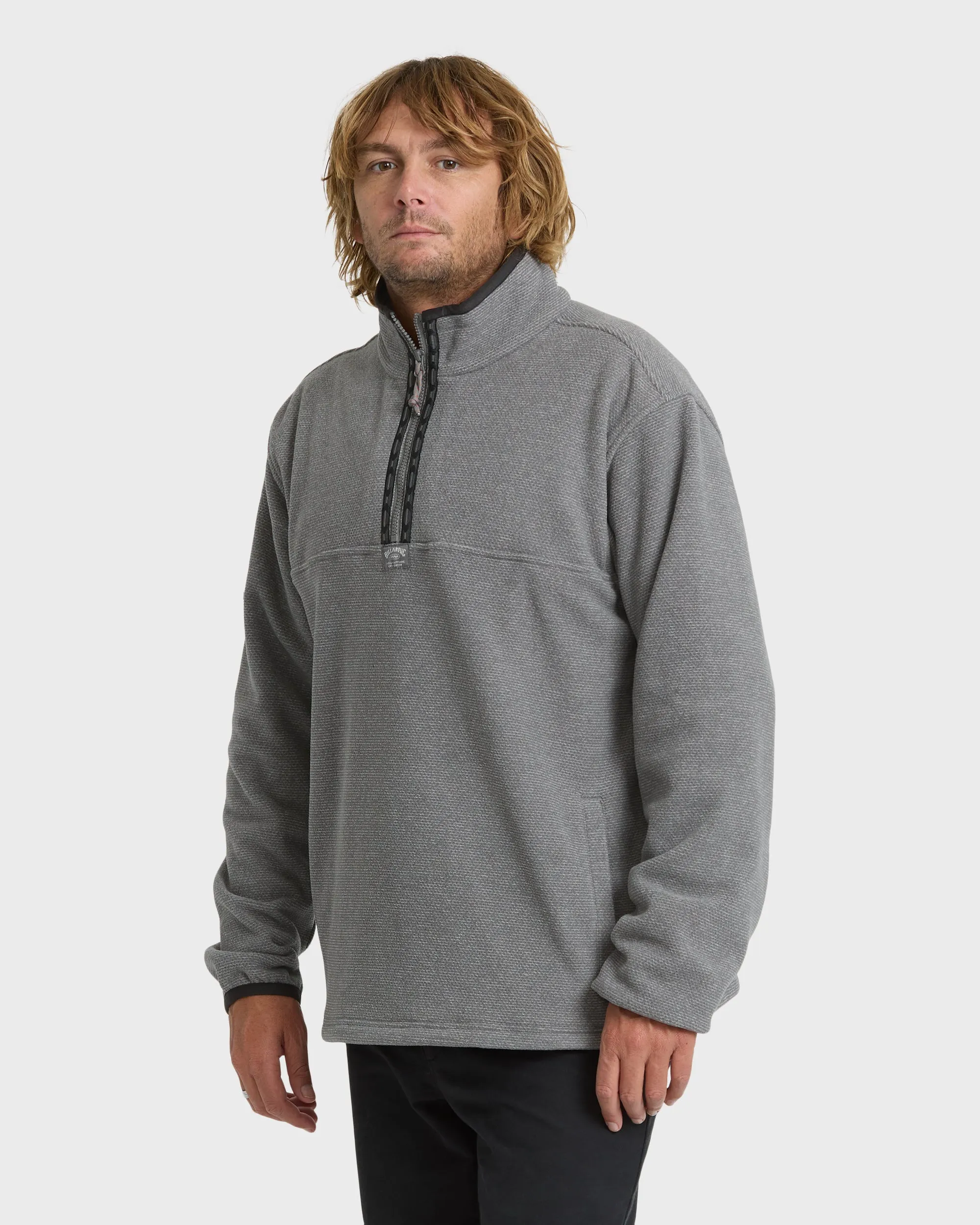 Frontier Mockneck Quarter-Zip Fleece - Pewter sold by Billabong product image thumbnail 3