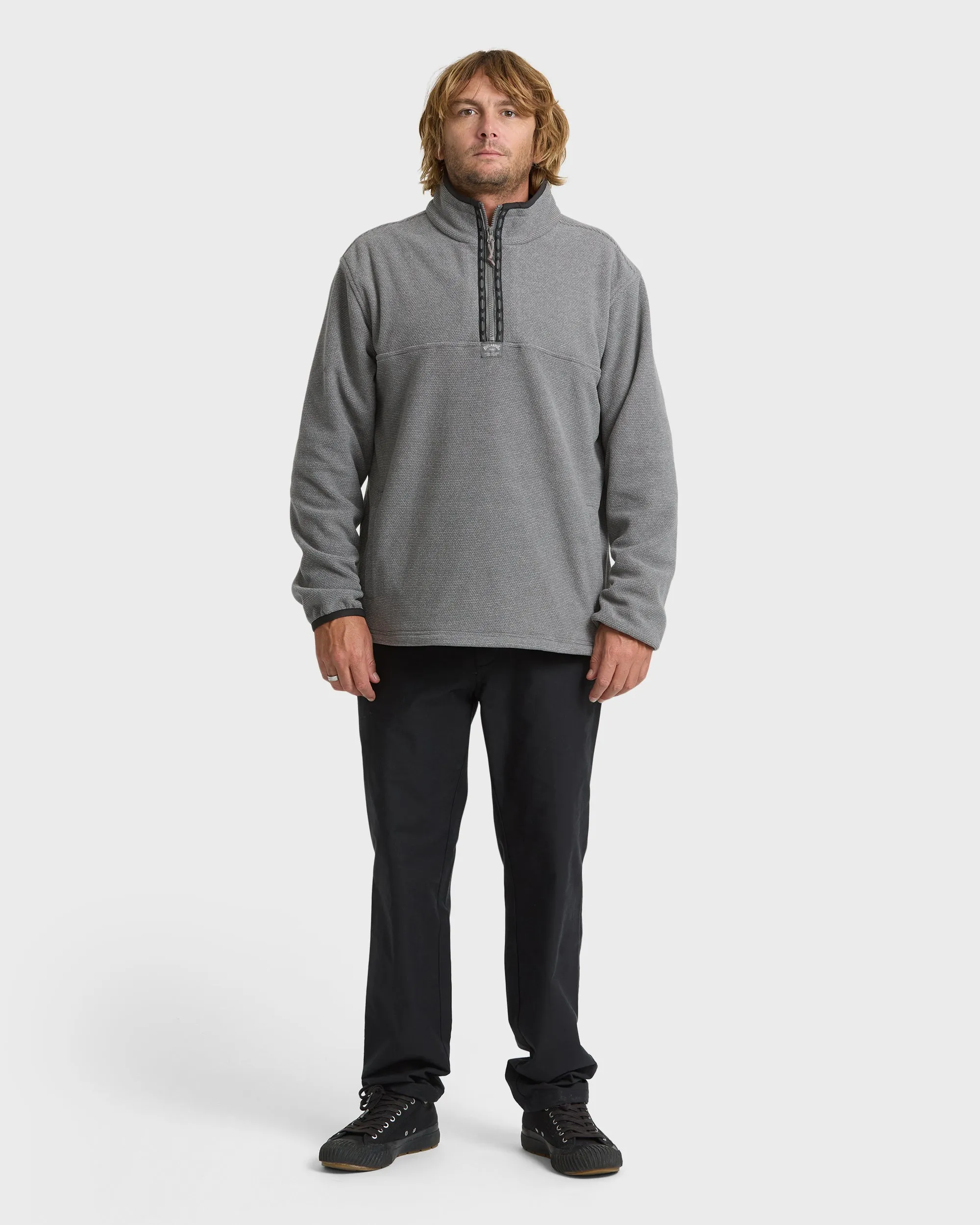 Frontier Mockneck Quarter-Zip Fleece - Pewter sold by Billabong product image thumbnail 4